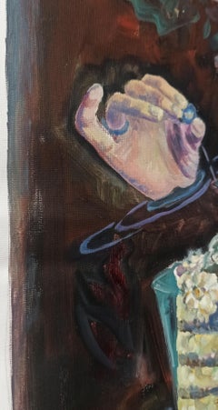 Lei cambierà tutto!, Natura morta impressionista, olio su tela
