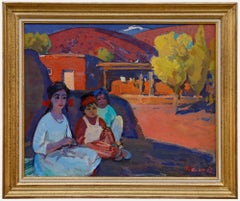 Viktor Fedorovitch Vassine (1919-1997) - Gerahmtes Öl, Mittagsruhe
