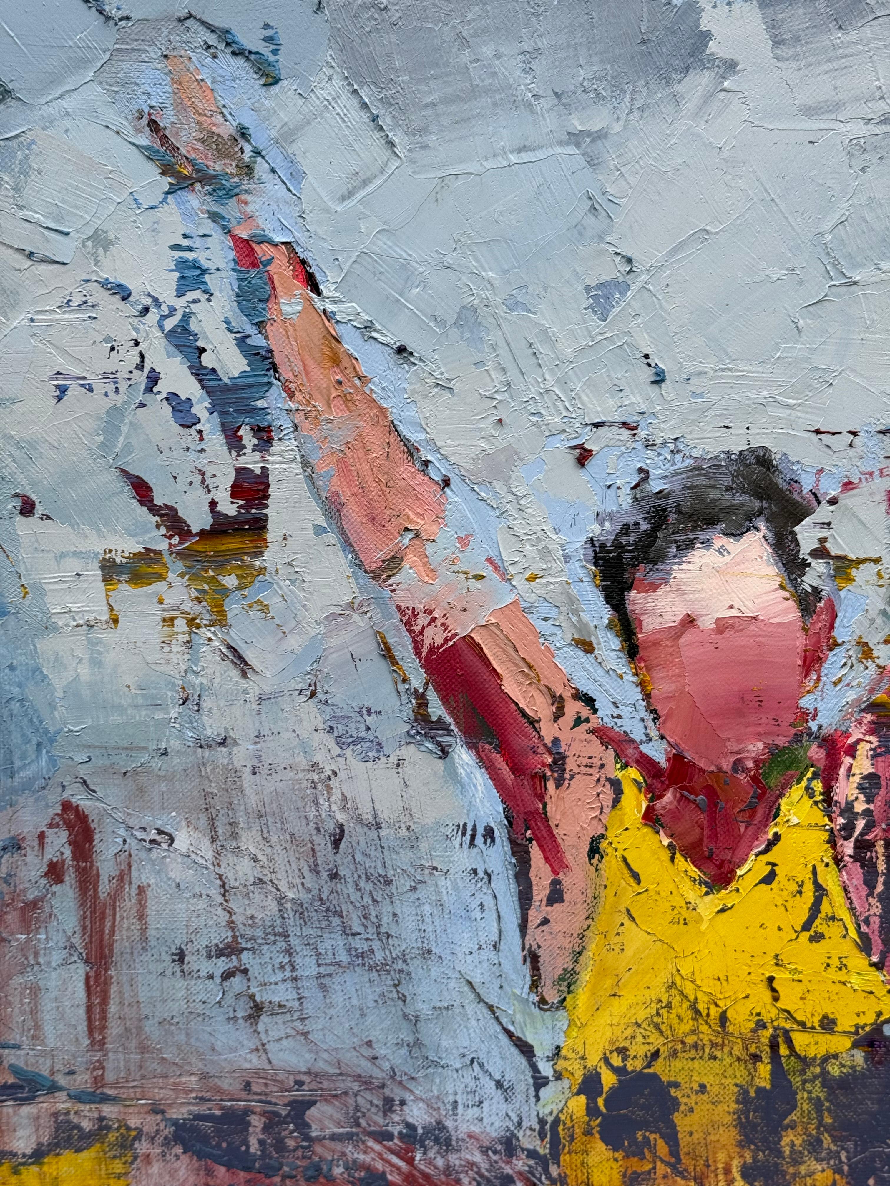 „Ein geisterhafter Sieg“ (Abstrakt), Painting, von Viktor Gutsul