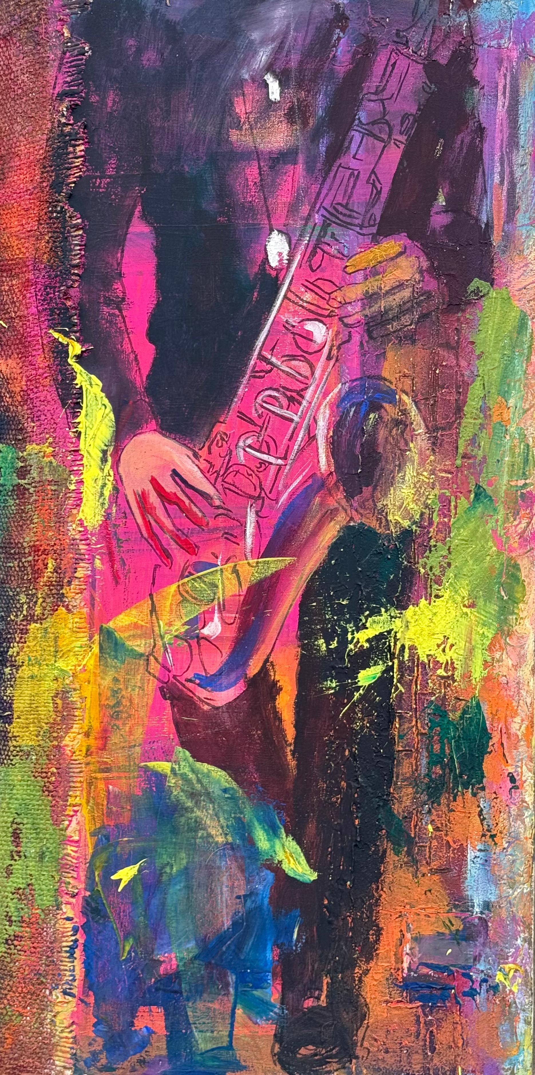 Viktor Gutsul Abstract Painting - ''Colors of jazz"