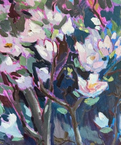 Magnolia, Natura morta, Olio su tela, 2021