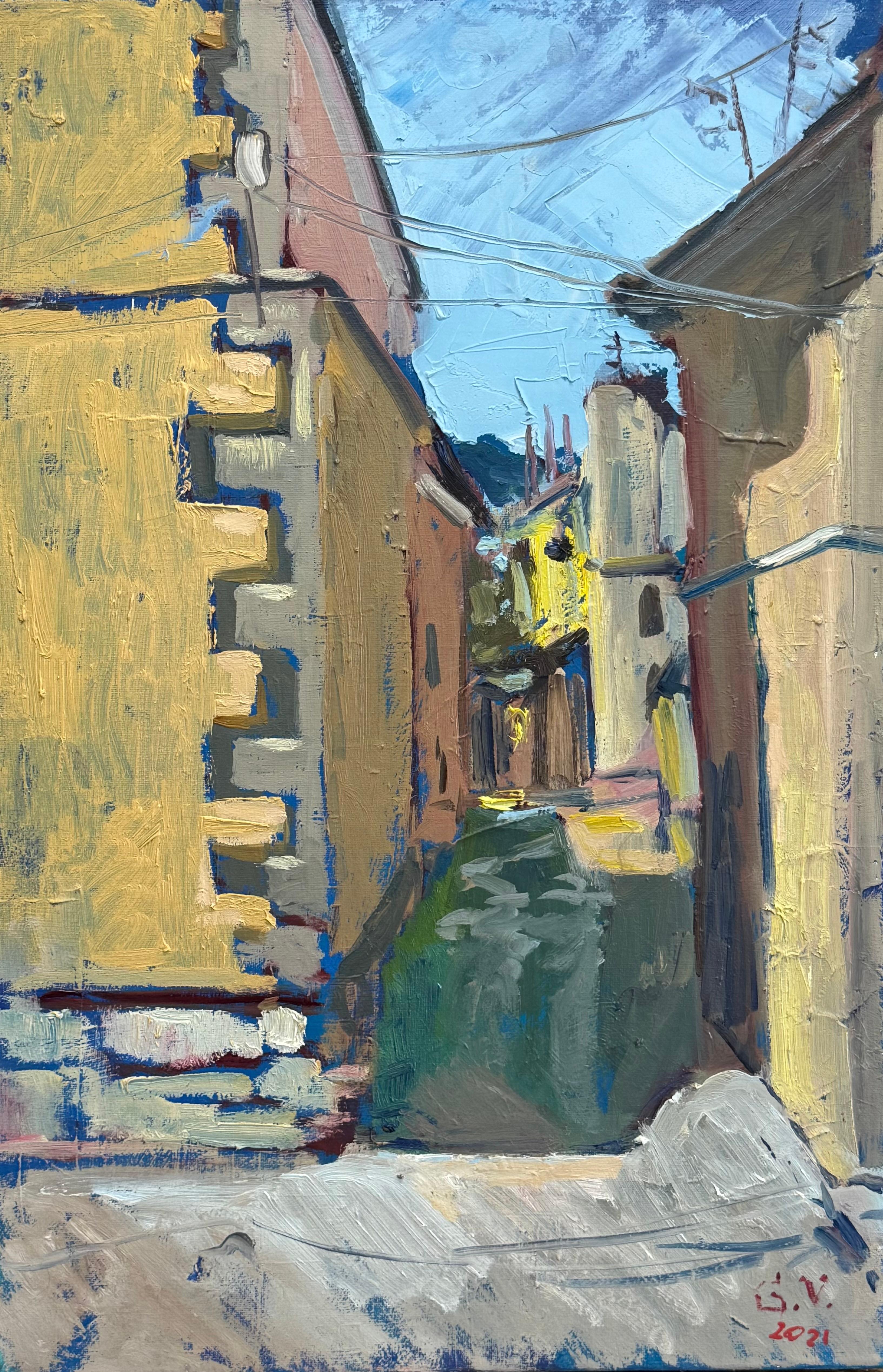 Viktor Gutsul Figurative Painting - "Play of Shadows"