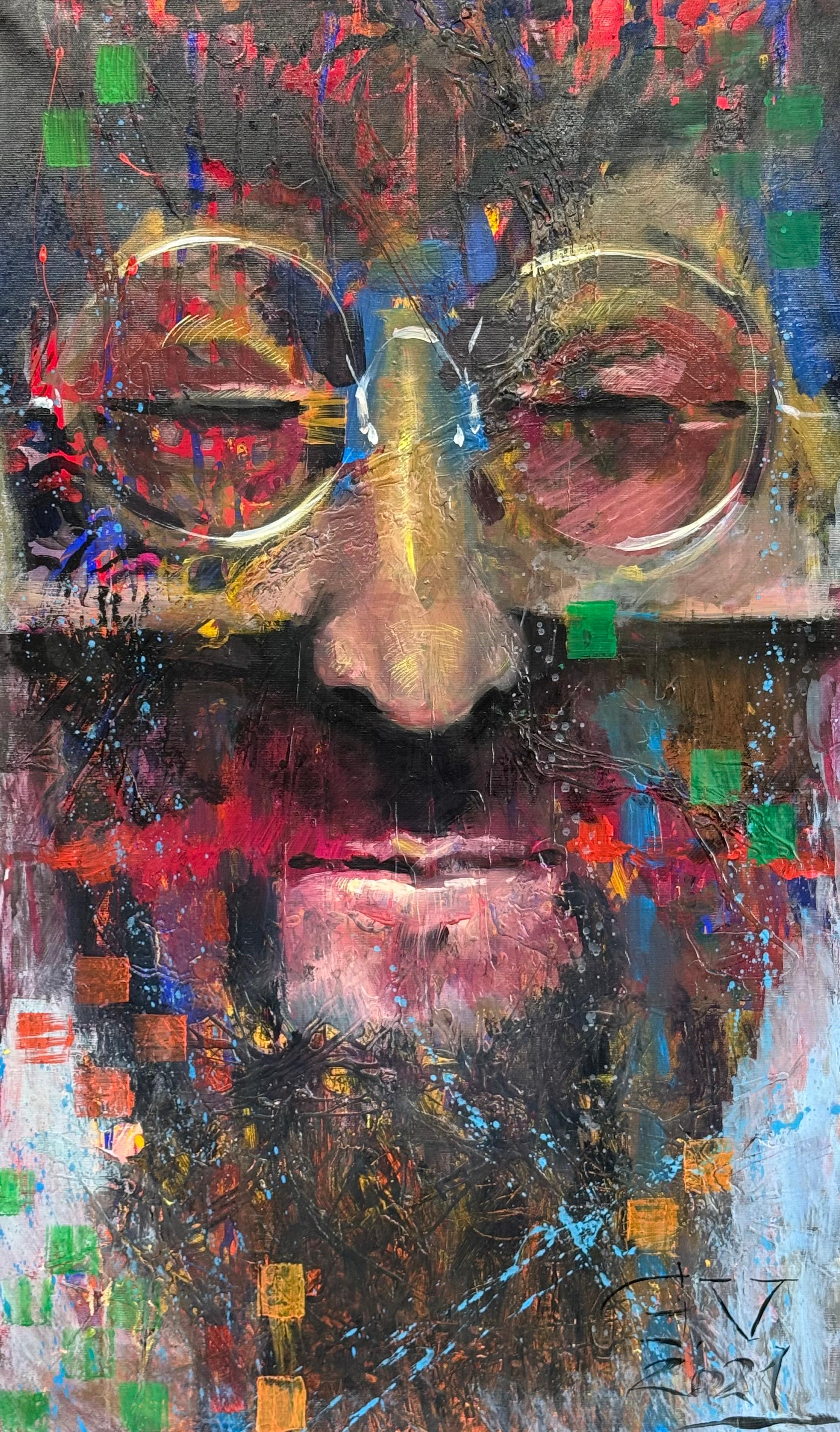 Viktor Gutsul Figurative Painting – „Through the Ages“