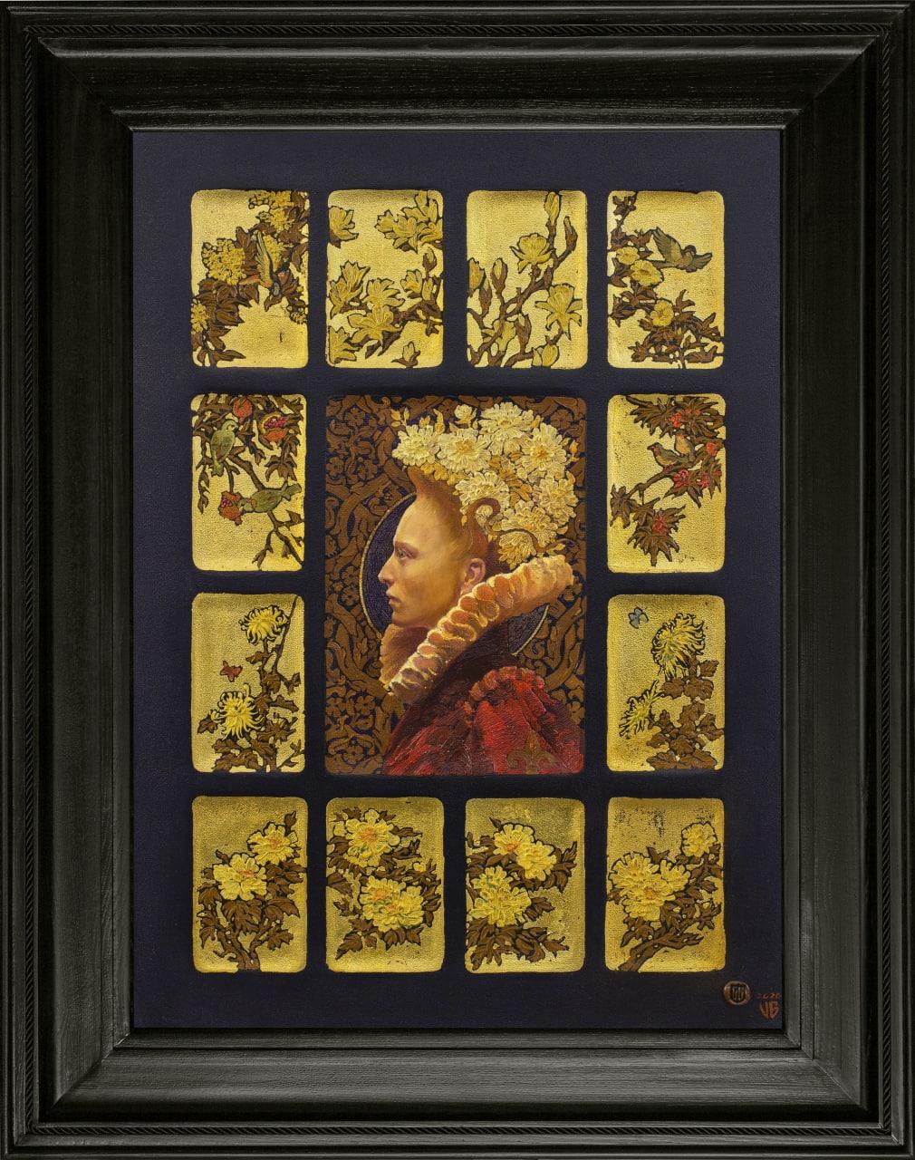 Figurative Painting de Viktor Horiaiev - Floristería