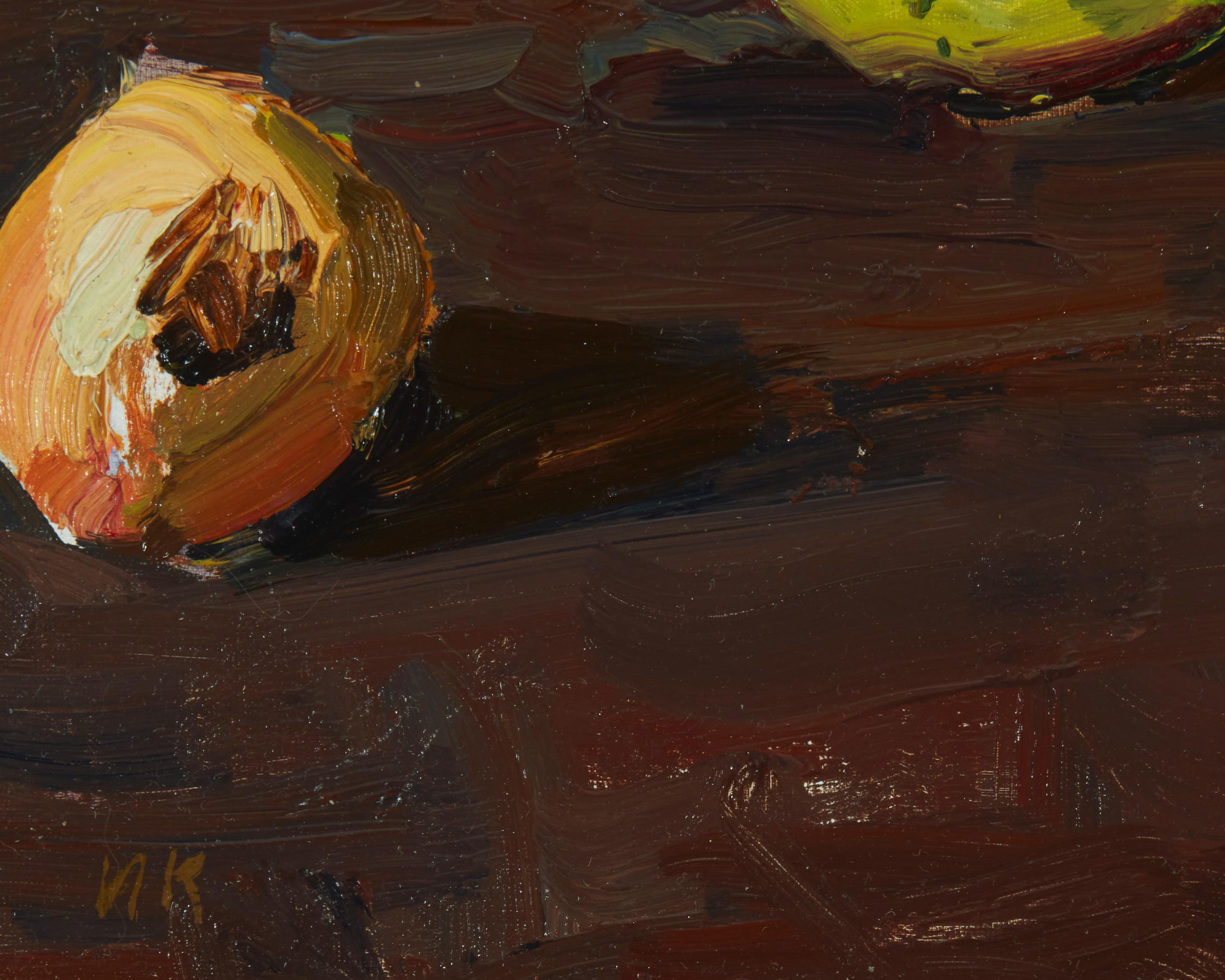 Viktor Ivanovich Kalashnikov 'Still Life with Radishes and Onions' Painting For Sale 1