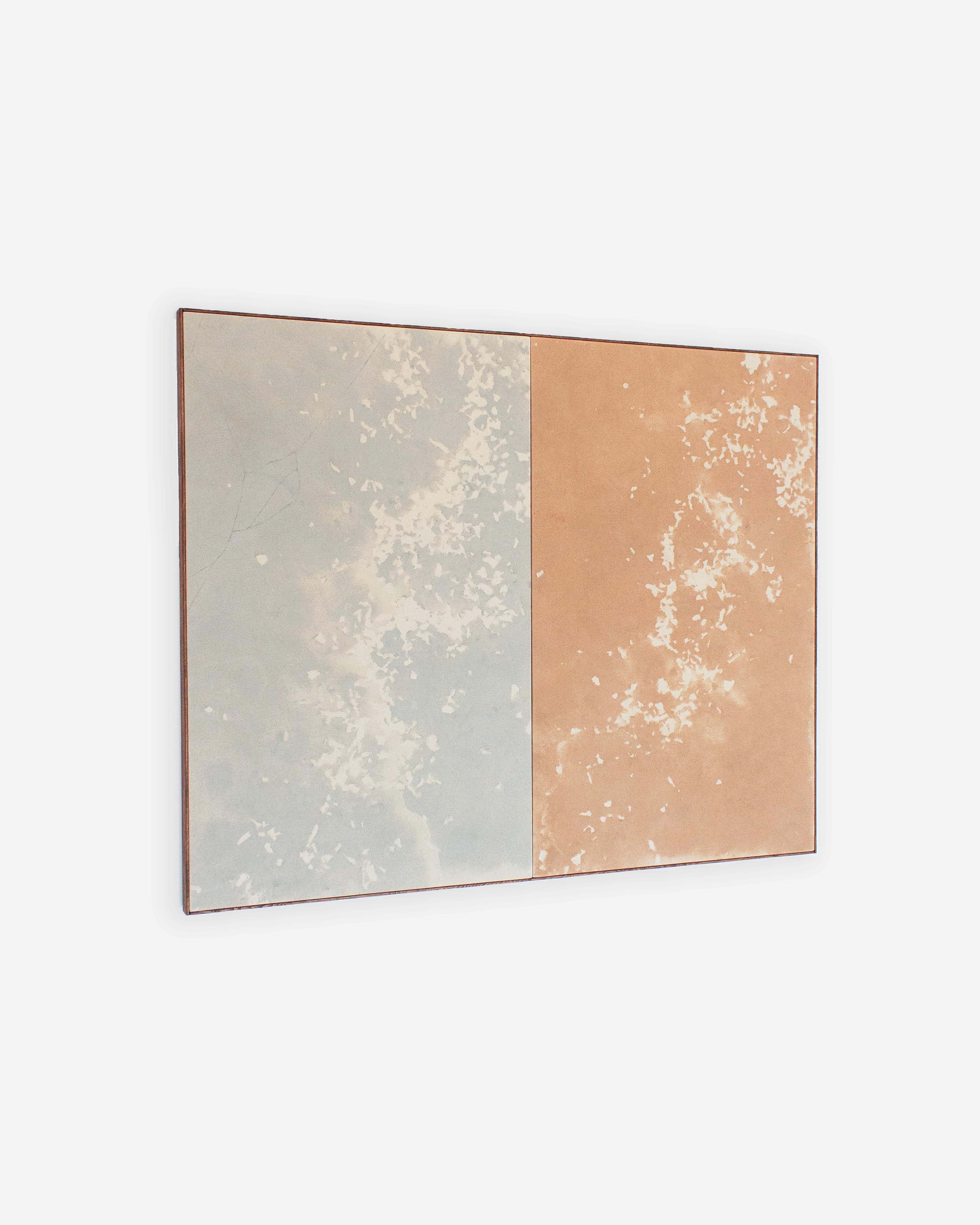 Viktor Kobylianski Diptyque abstrait en bleu et terre cuite Technique mixte sur toile en vente 4