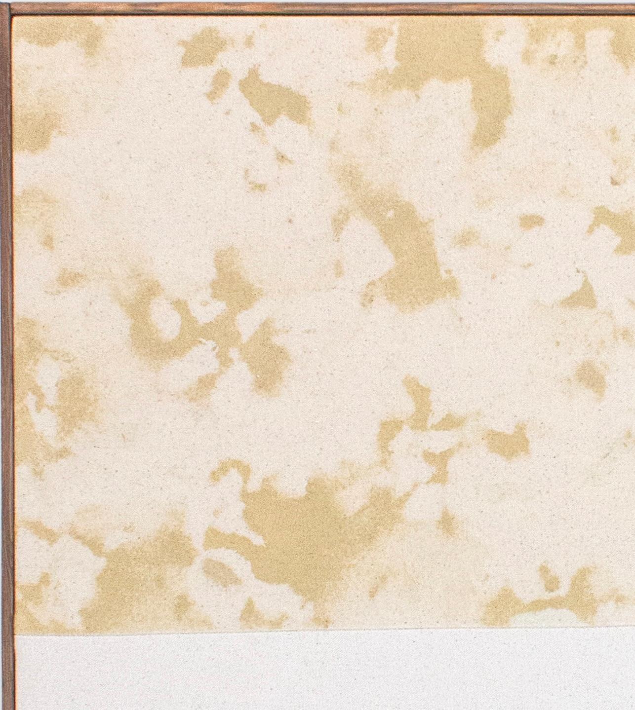 Abstract Minimalist Skyscape Painting in Neutral Tones by Viktor Kobylianski For Sale 1