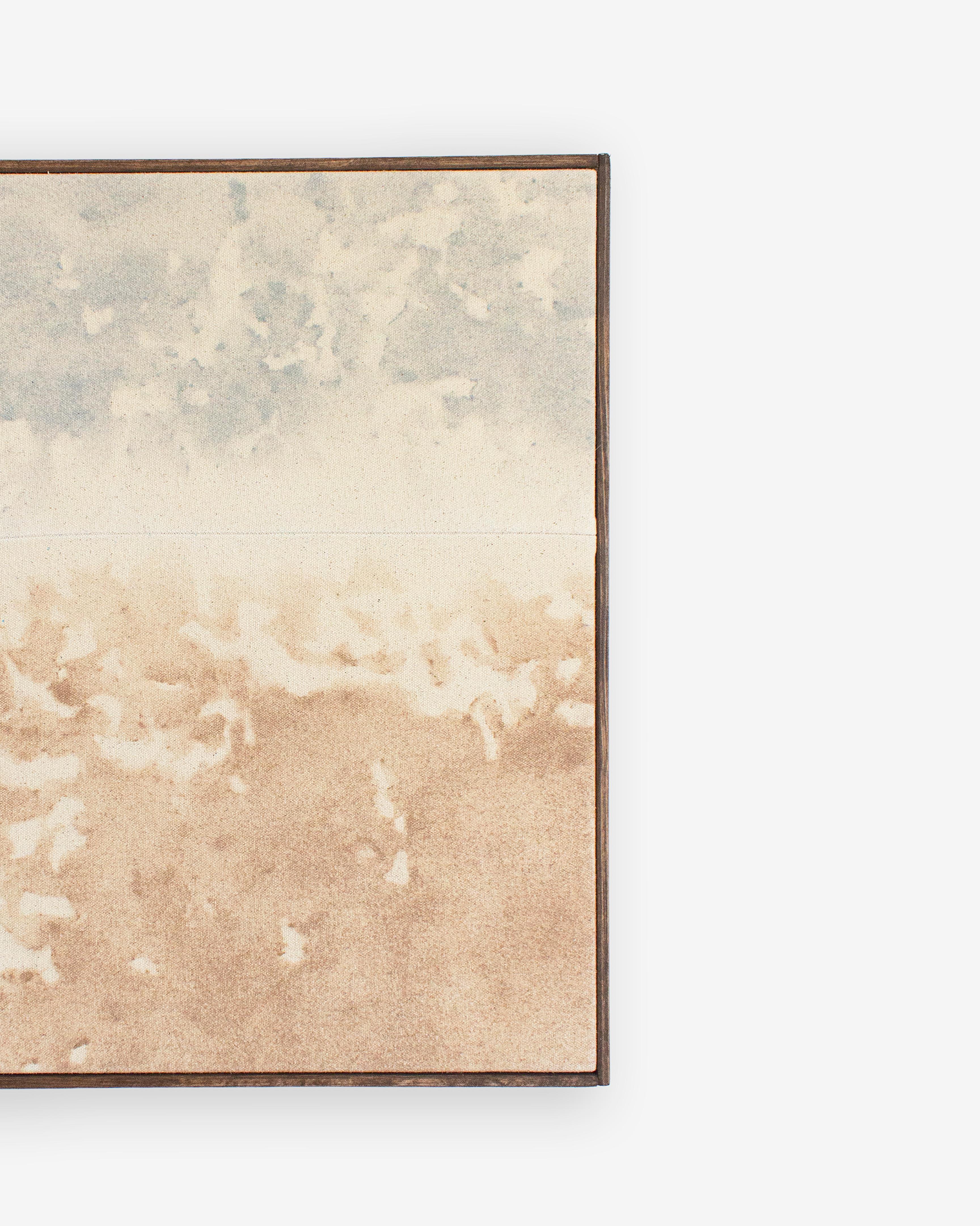 Viktor Kobylianski Abstract Composition Earth and Sky Tones Mixed Media Canvas en vente 1