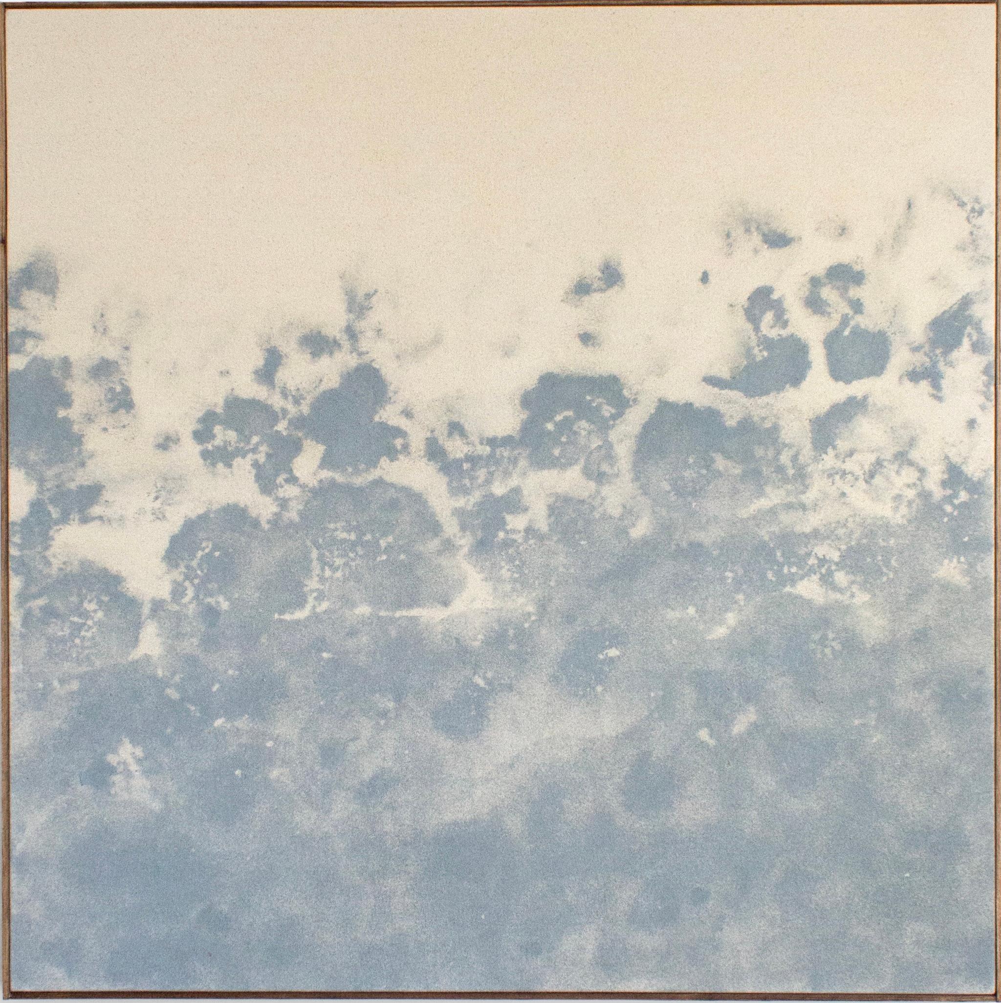 Abstract Minimalist Skyscape Painting in Neutral Tones by Viktor Kobylianski For Sale 2