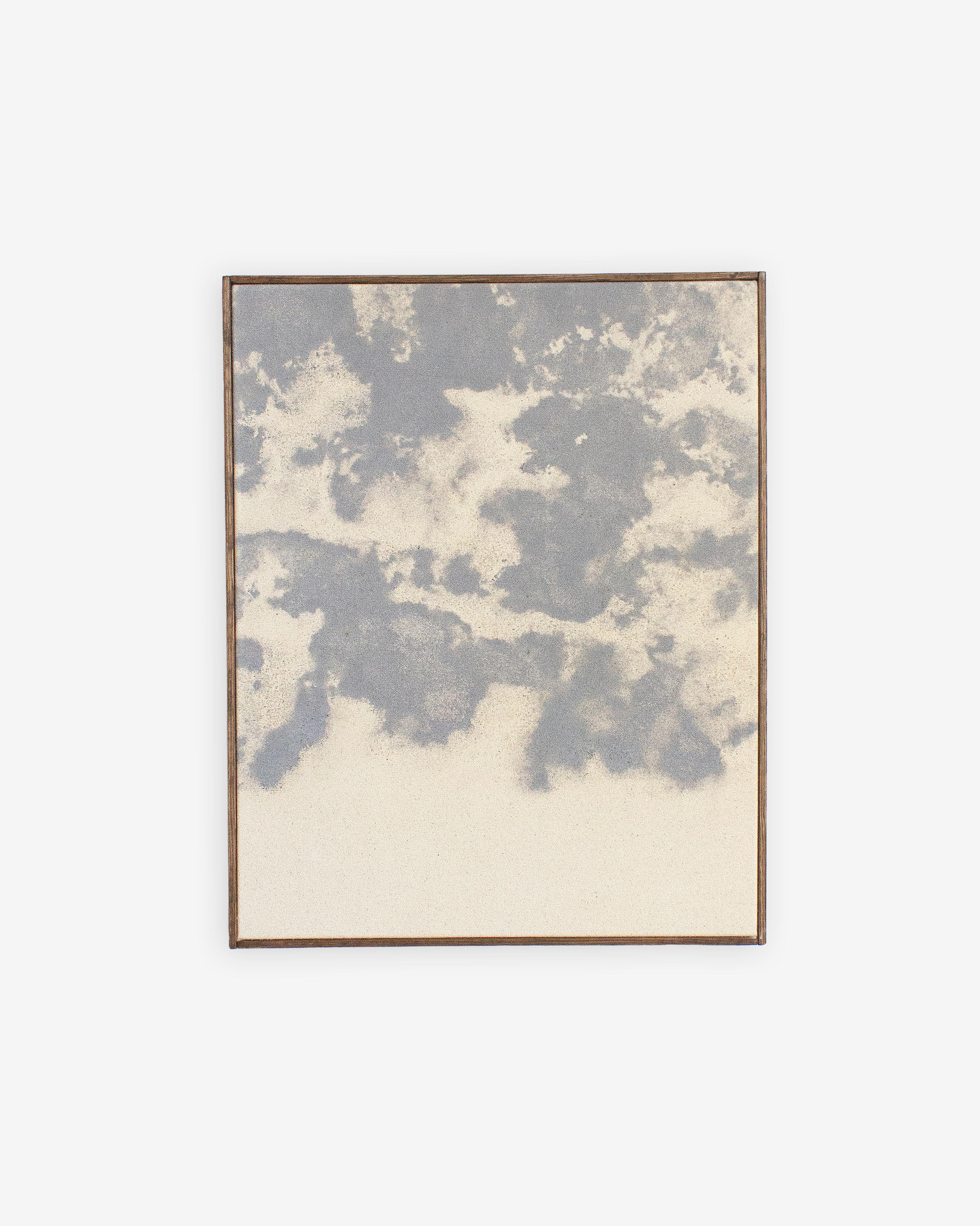 Abstract Minimalist Skyscape Painting in Neutral Tones by Viktor Kobylianski For Sale 3