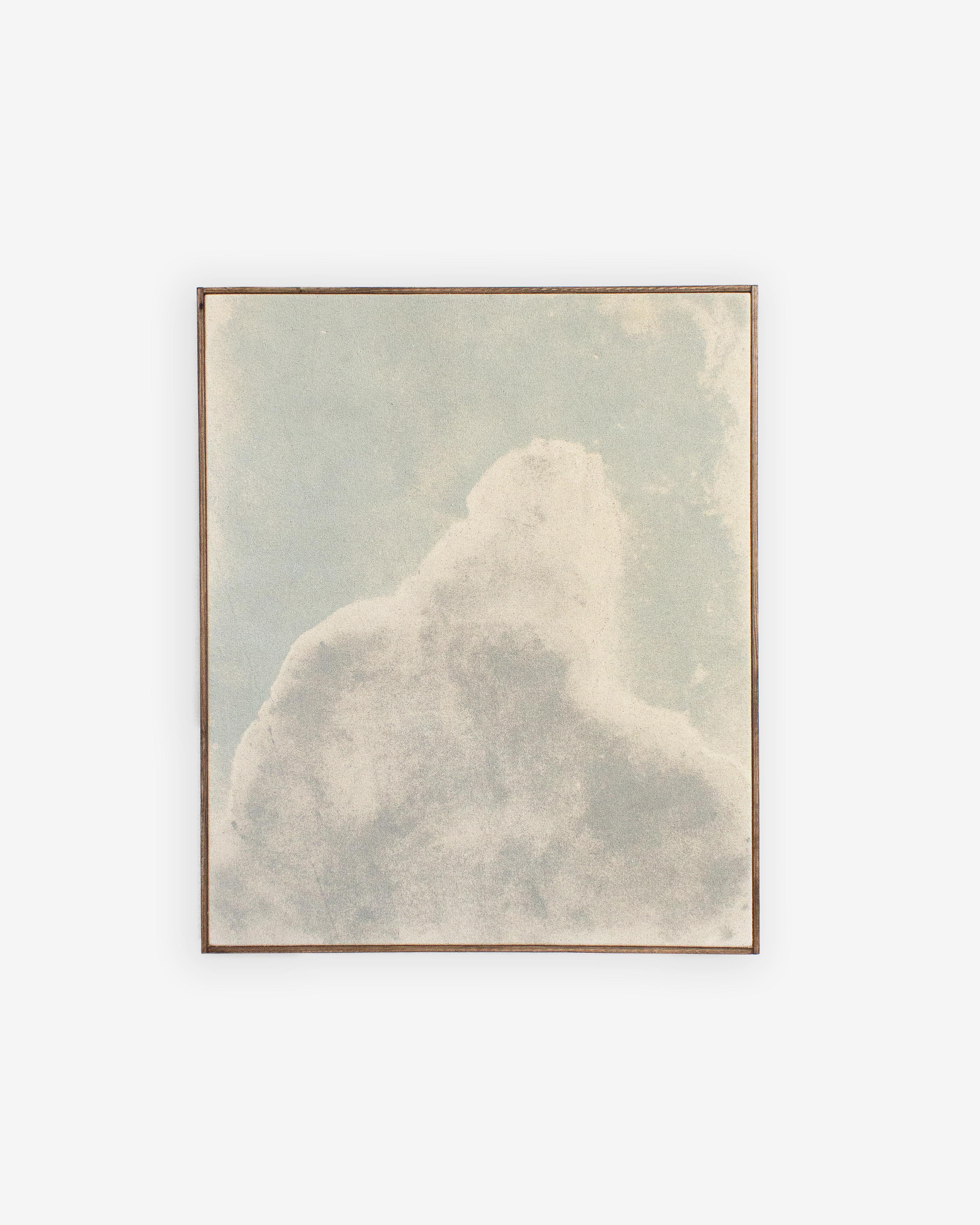 Abstract Minimalist Skyscape Painting in Neutral Tones by Viktor Kobylianski For Sale 3