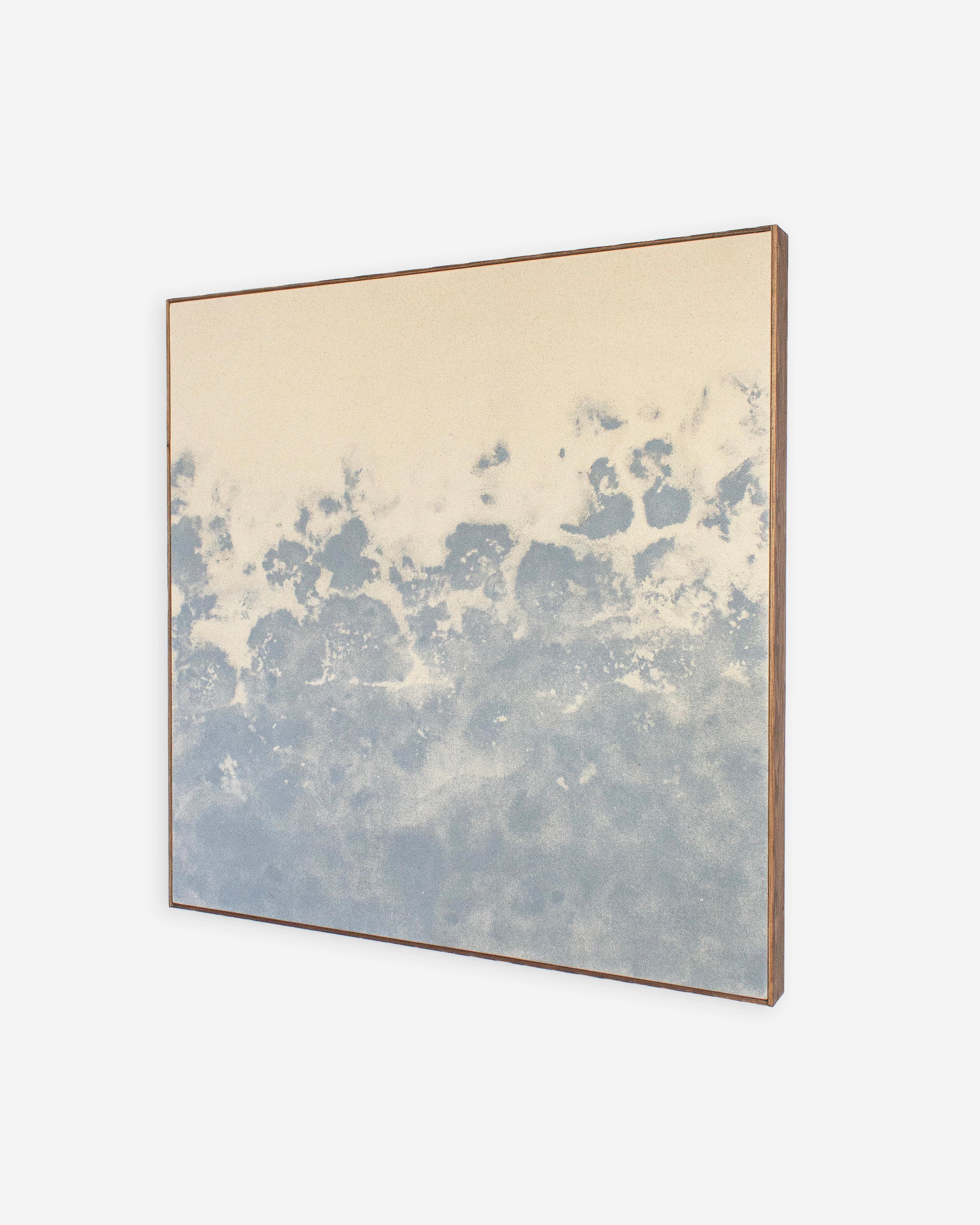 Abstract Minimalist Skyscape Painting in Neutral Tones by Viktor Kobylianski For Sale 4
