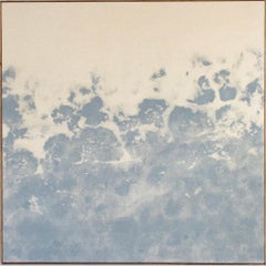 Abstract Minimalist Skyscape Painting in Neutral Tones by Viktor Kobylianski