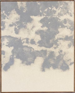 Abstract Minimalist Skyscape Painting in Neutral Tones by Viktor Kobylianski