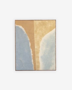 Abstract Minimalist Skyscape Painting in Neutral Tones by Viktor Kobylianski