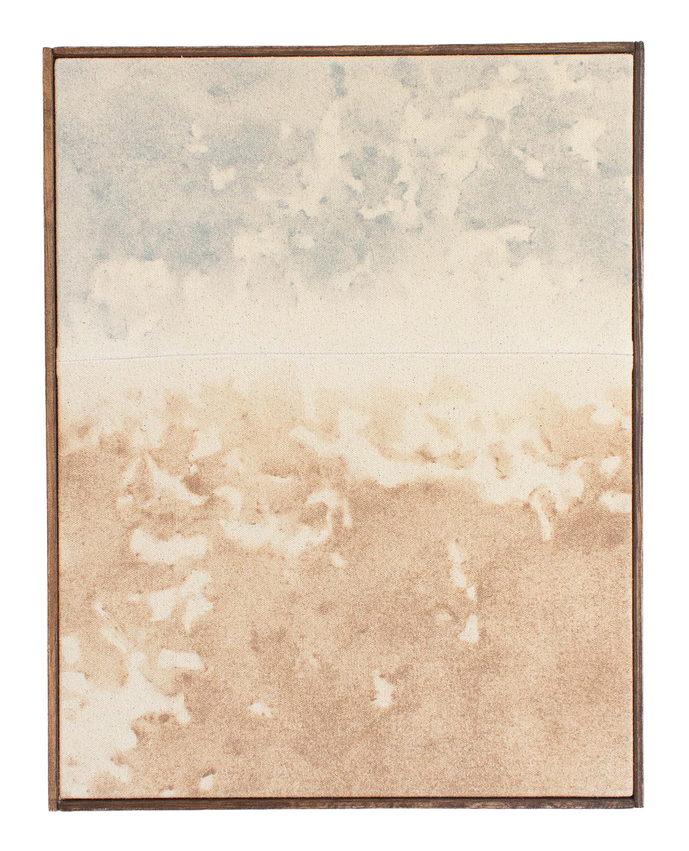 Viktor Kobylianski Abstract Composition Earth and Sky Tones Mixed Media Canvas