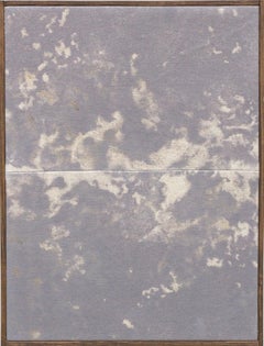 Díptico abstracto contemporáneo en tonos grises suaves y neutros, minimalista