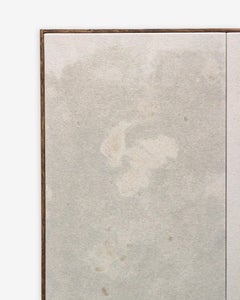 Contemporary Minimal Abstract Diptych, Large-Scale Neutral Textured Painting