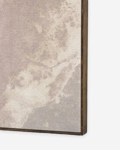 Minimalistische zeitgenössische abstrakte Malerei, sanftes Erröten und Erdtöne strukturiert