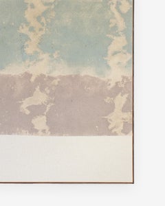 Viktor Kobylianski Abstract Composition Blue and Mauve Mixed Media Canvas 2025