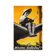 1972 Soviet Poster Vietnam War Life Will Triumph Koretsky