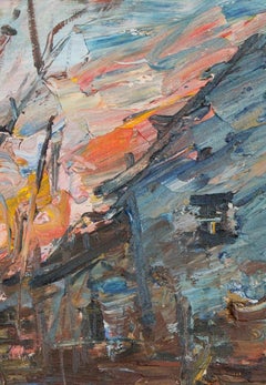 Winter im Mühlviertel (Winter in Mühlviertel) - Painting, Landscape, Oil, Canvas