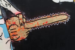 Puerto Seguro - grande, gráfico, figurativo, pop-art, cultural, acrílico sobre lienzo