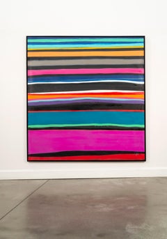 Southern Stripes 21-01 - pop-art, graffiti, acrílico y pintura en spray sobre lienzo