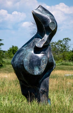 Constellation Cygnus - large, tall, abstract, bronze, outdoor sculpture