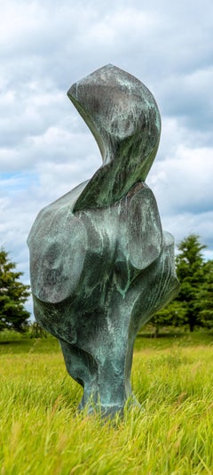 Cygnus A - contemporary, abstract, bronze, outdoor sculpture
