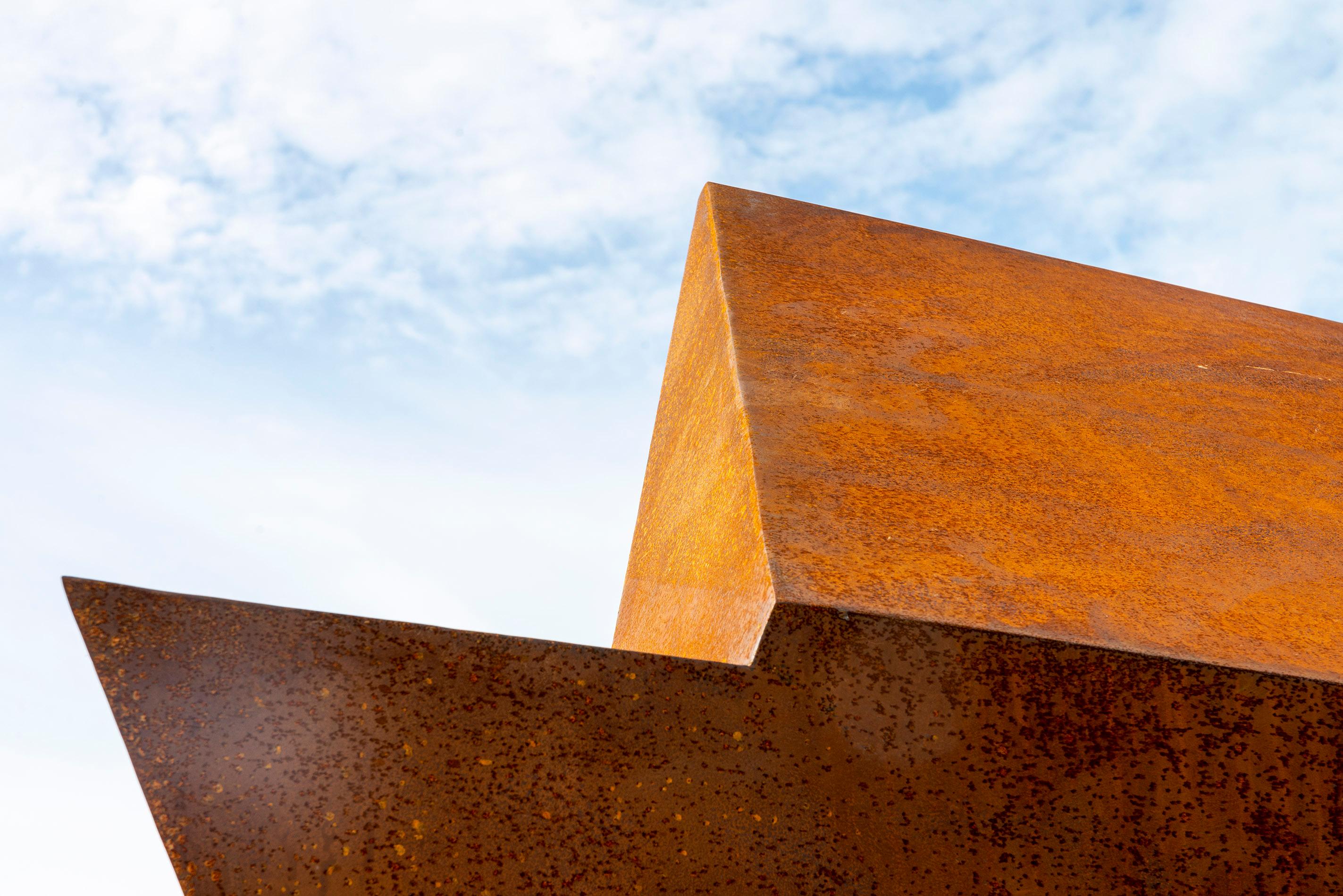 Sirius No 1 - contemporain, abstrait, acier Corten, sculpture d'extérieur en vente 7
