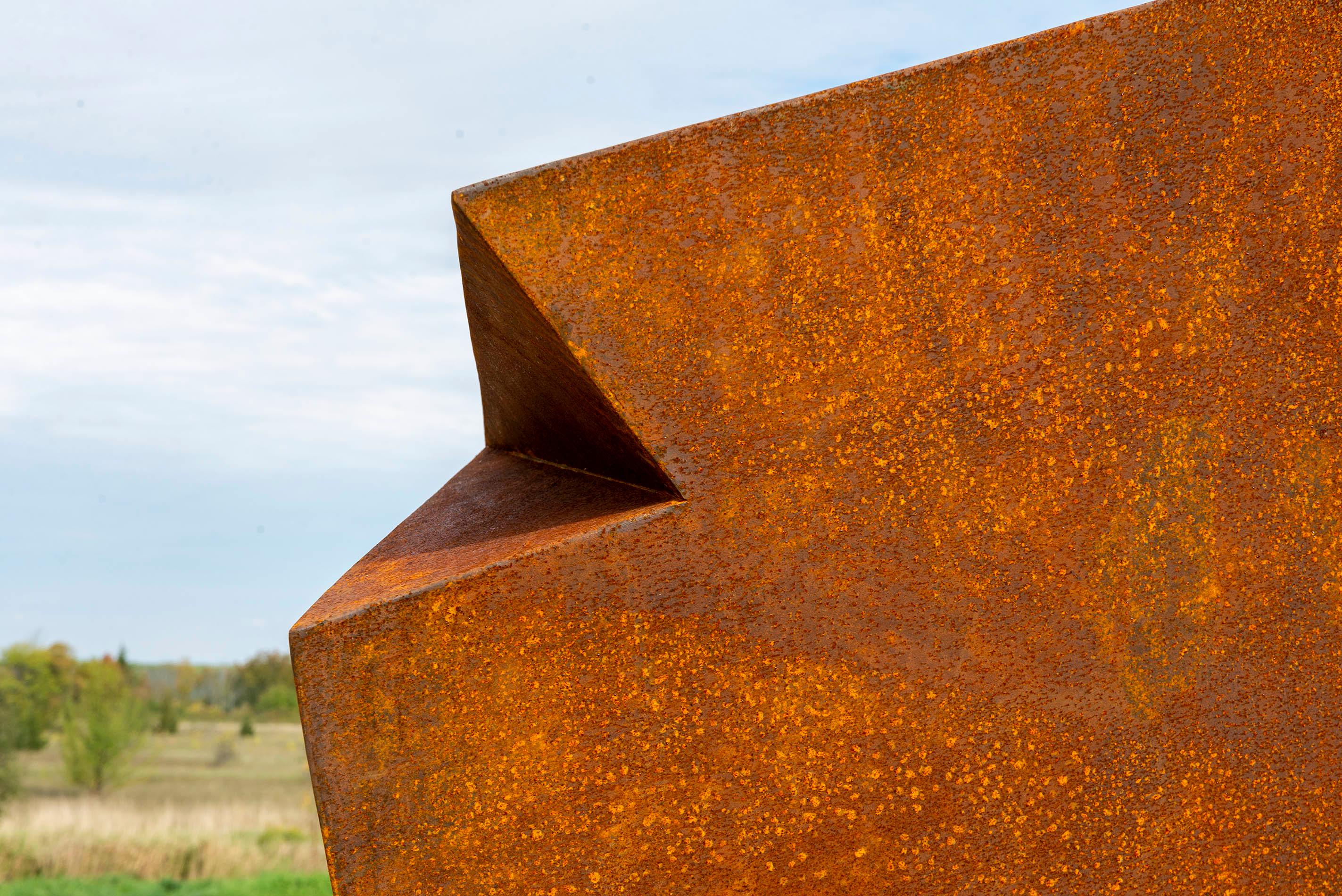 Sirius No 1 - contemporain, abstrait, acier Corten, sculpture d'extérieur en vente 4