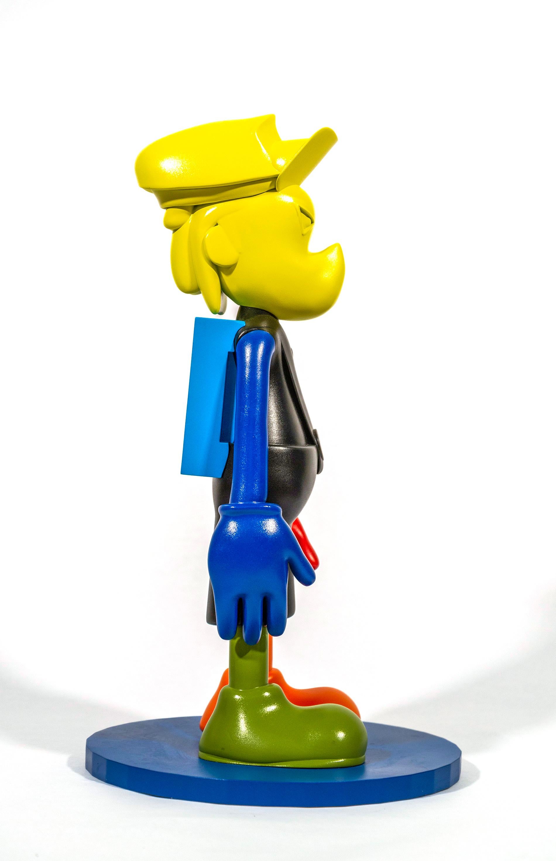 Ludique, colorée et imaginative, la dernière série de sculptures de Viktor Mitic semble fusionner le pop art et la science-fiction. La palette de couleurs vert, noir, jaune et orange se combine pour former un objet de collection amusant, lumineux et