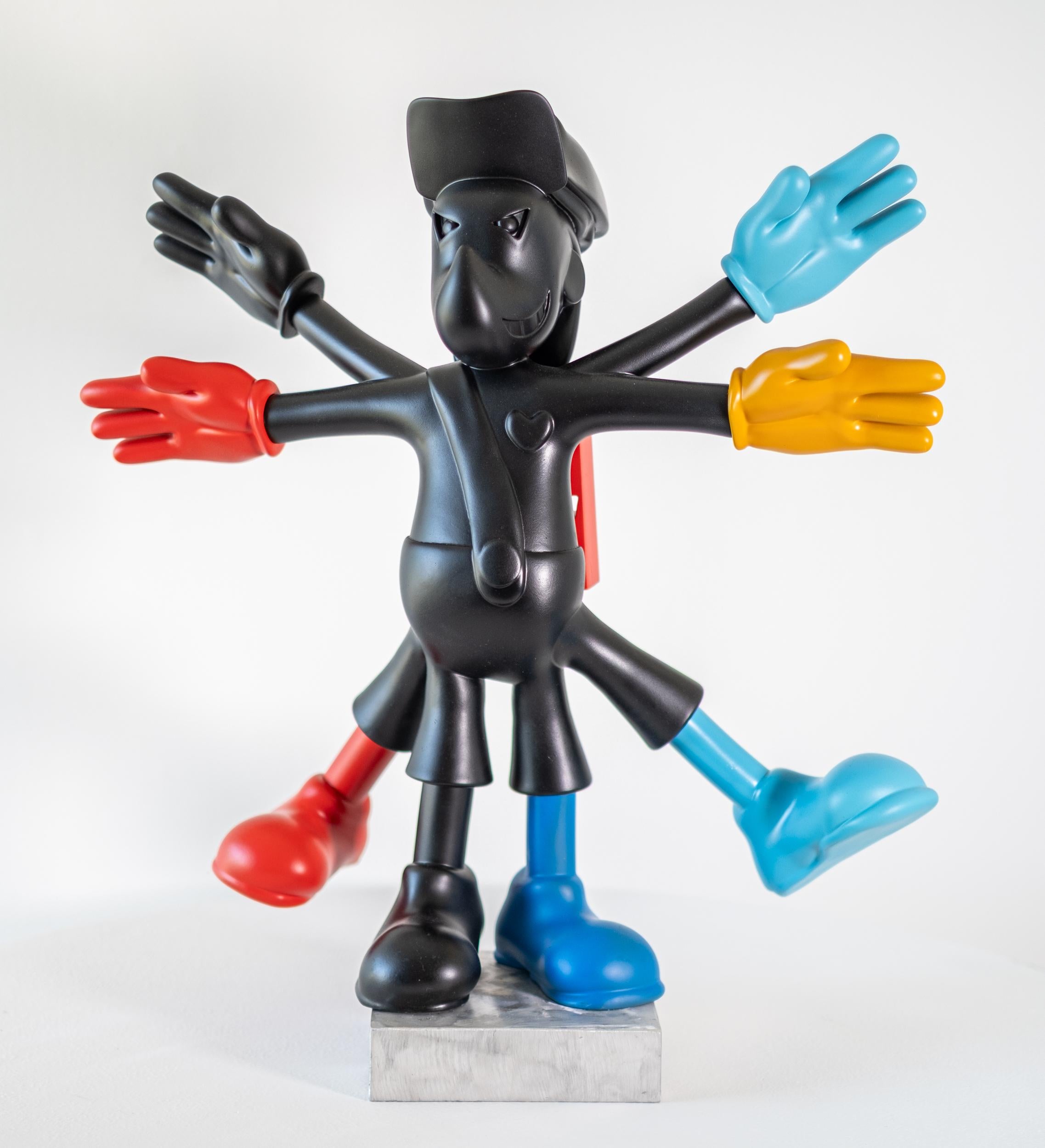 XoX Vitruvian Kiddo - sculpture, resin and paint