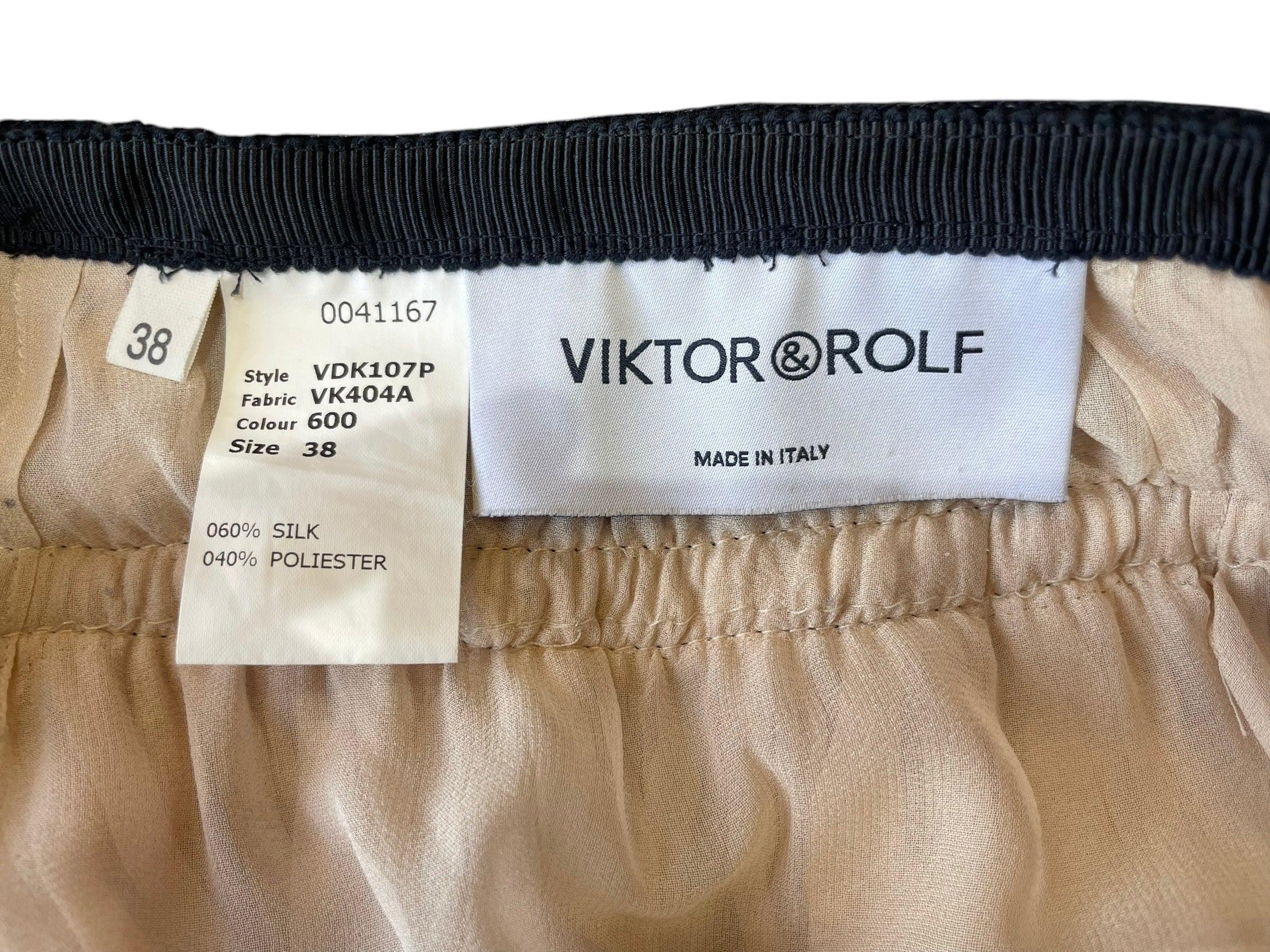 Viktor & Rolf Errötender Chiffon-Staffelrock im Zustand „Neu“ im Angebot in Los Angeles, CA