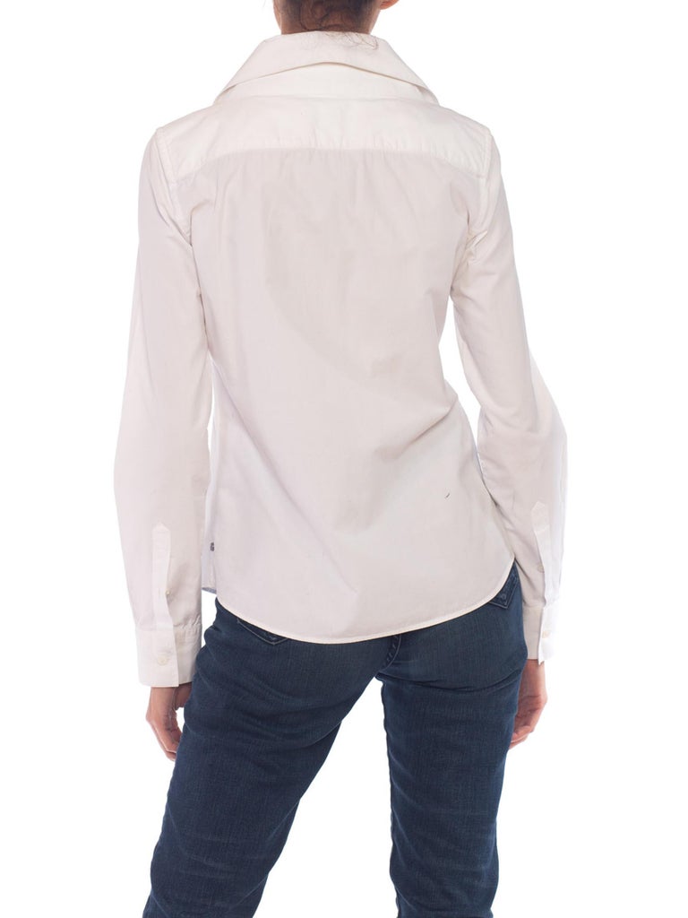 1990S VIKTOR and ROLF White Cotton Iconic Multi Collar Shirt For Sale ...