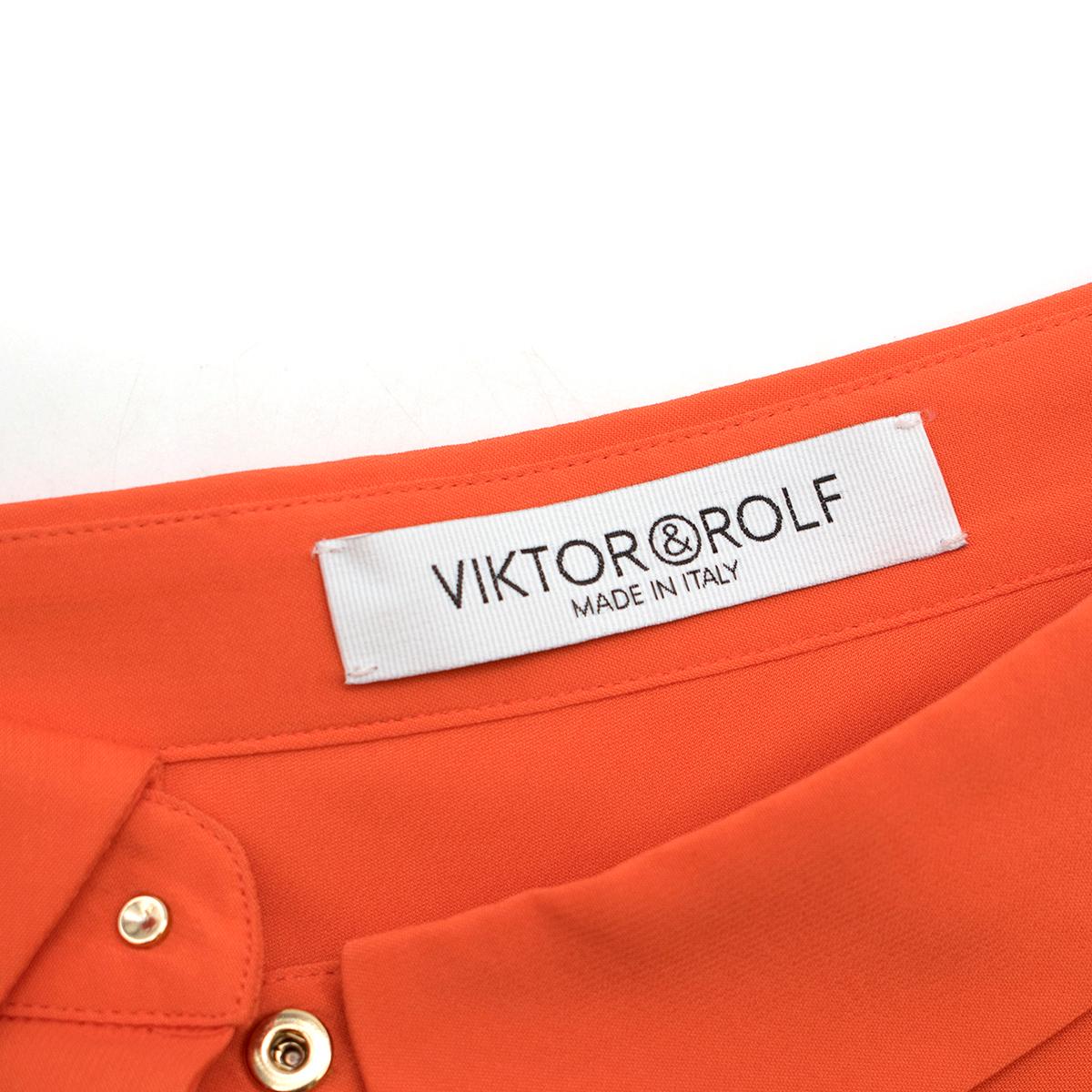 Women's Viktor & Rolf Neon Orange Top US 6 For Sale