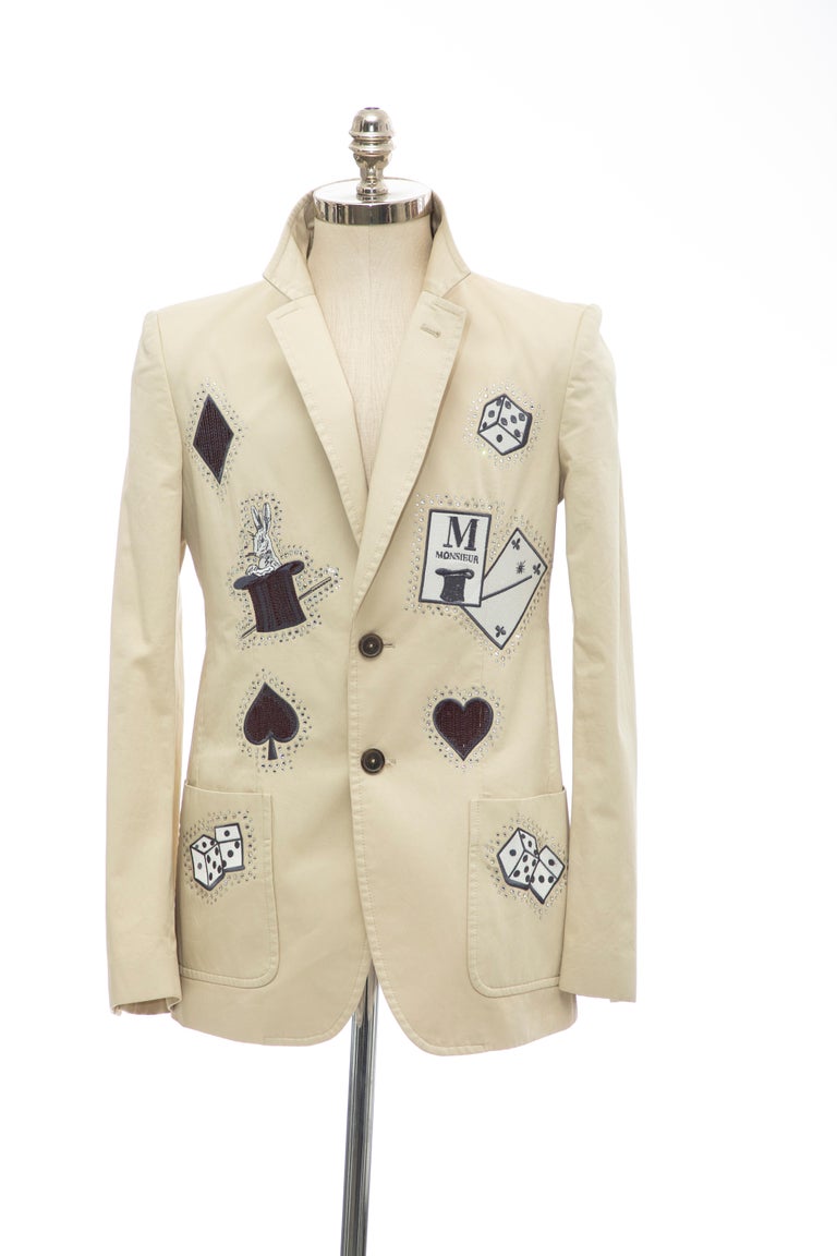 Viktor and Rolf Runway Men's Embroidered and Diamante Sport Coat, Spring  2005 For Sale at 1stDibs | spring sport coat, embroidered sport coat,  viktor rolf sport jackets