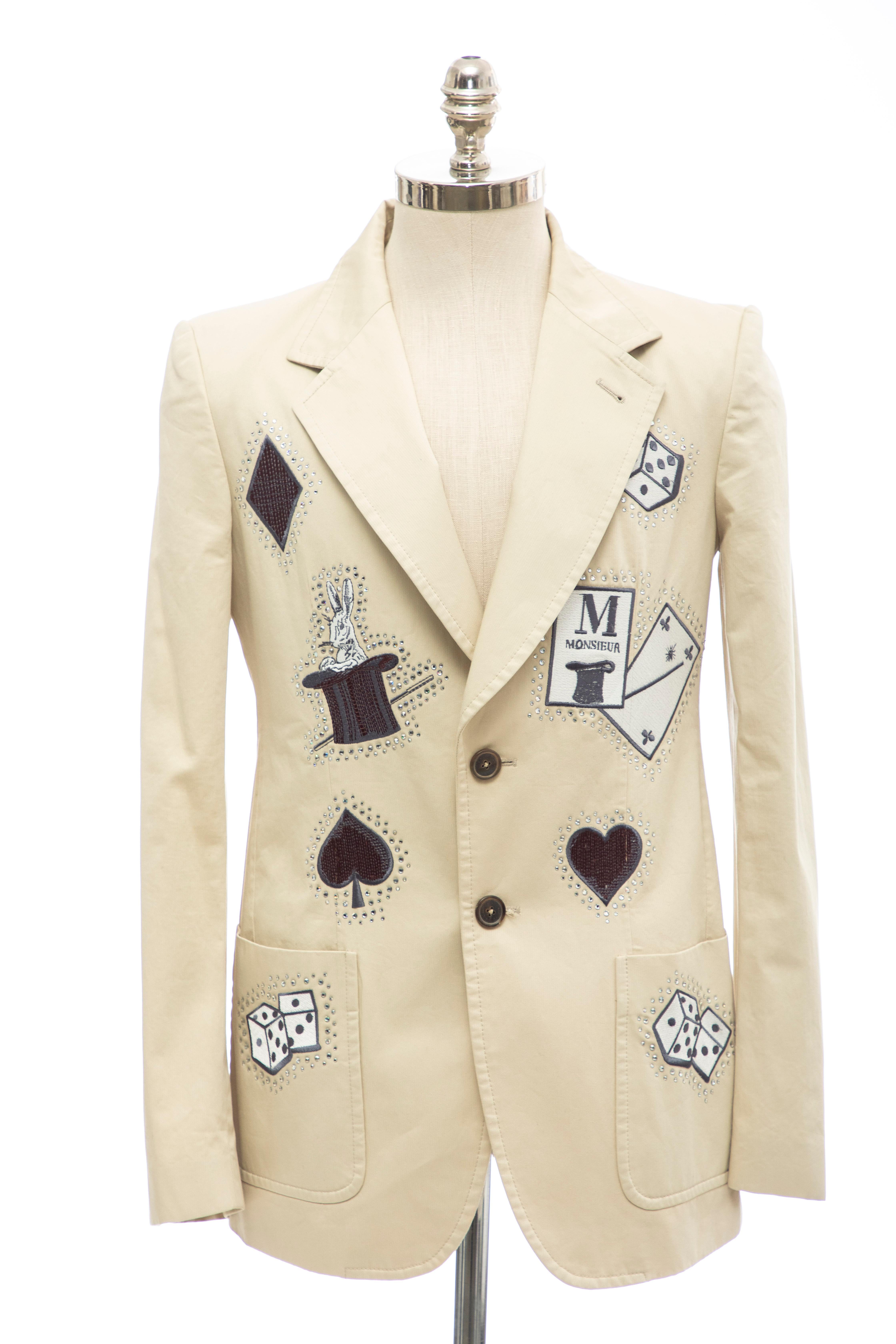embroidered sport coat