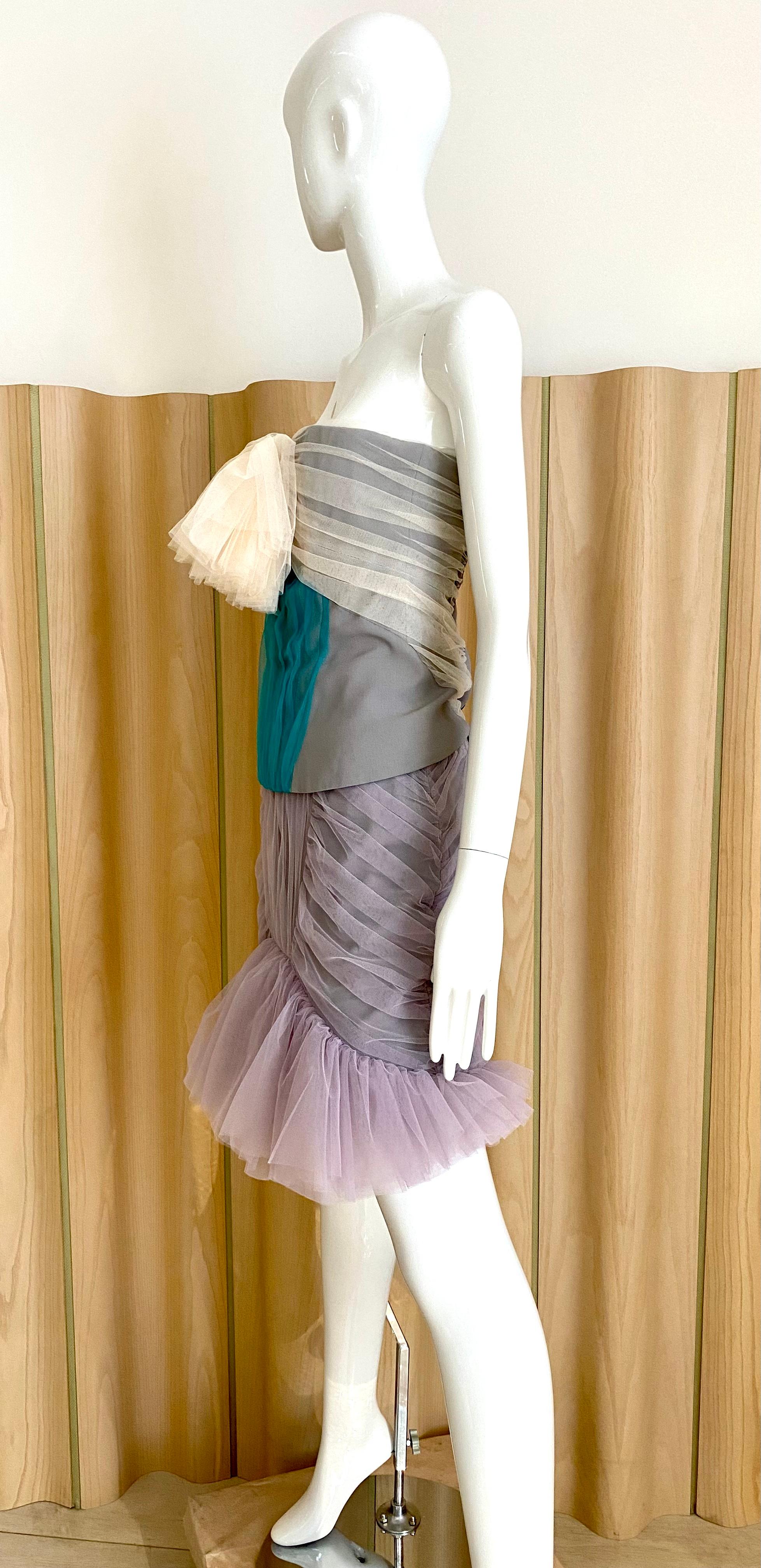 Viktor & Rolf  Runway Tulle Bustier and Skirt Set For Sale 5