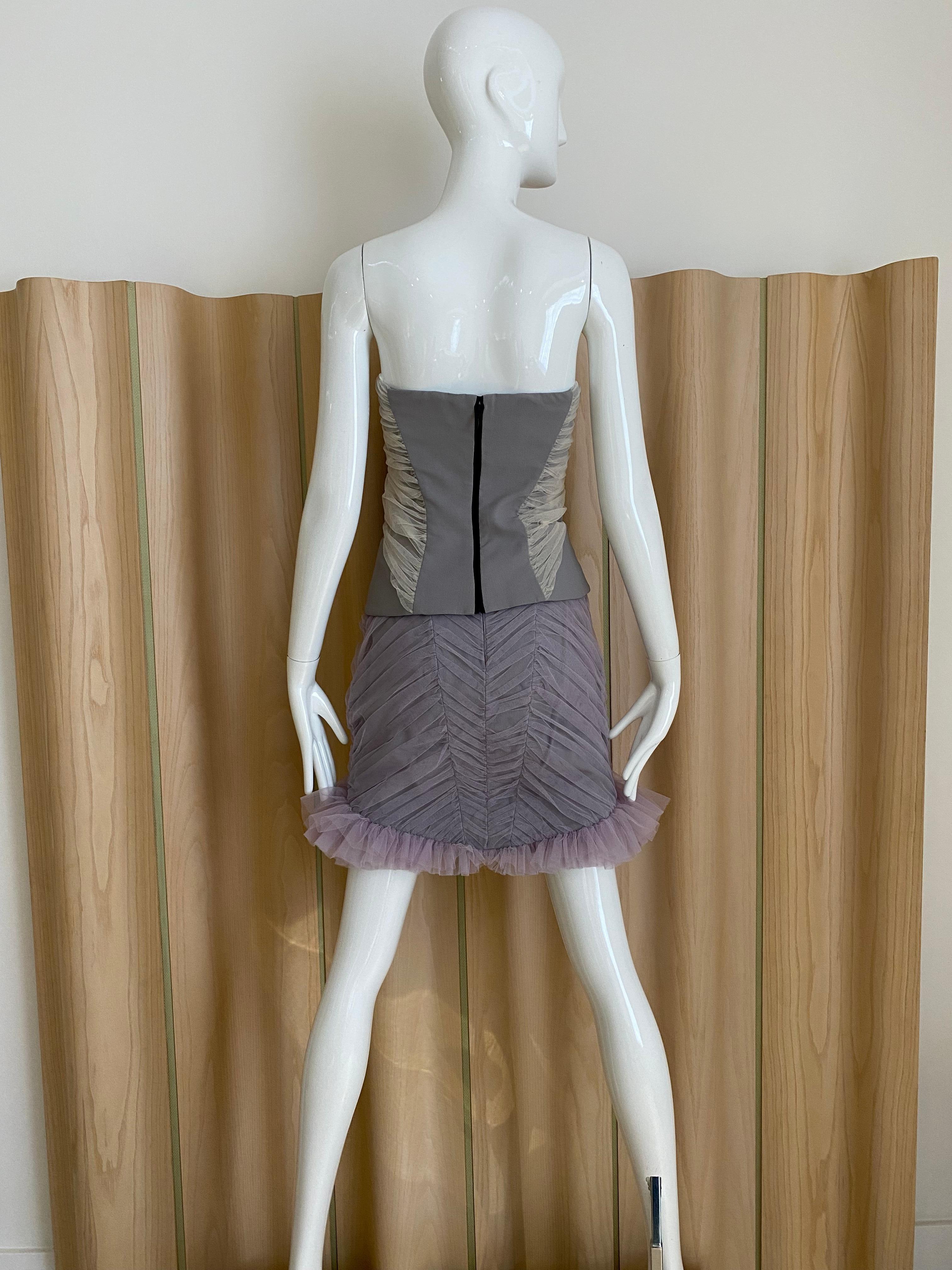 Viktor & Rolf  Runway Tulle Bustier and Skirt Set For Sale 6