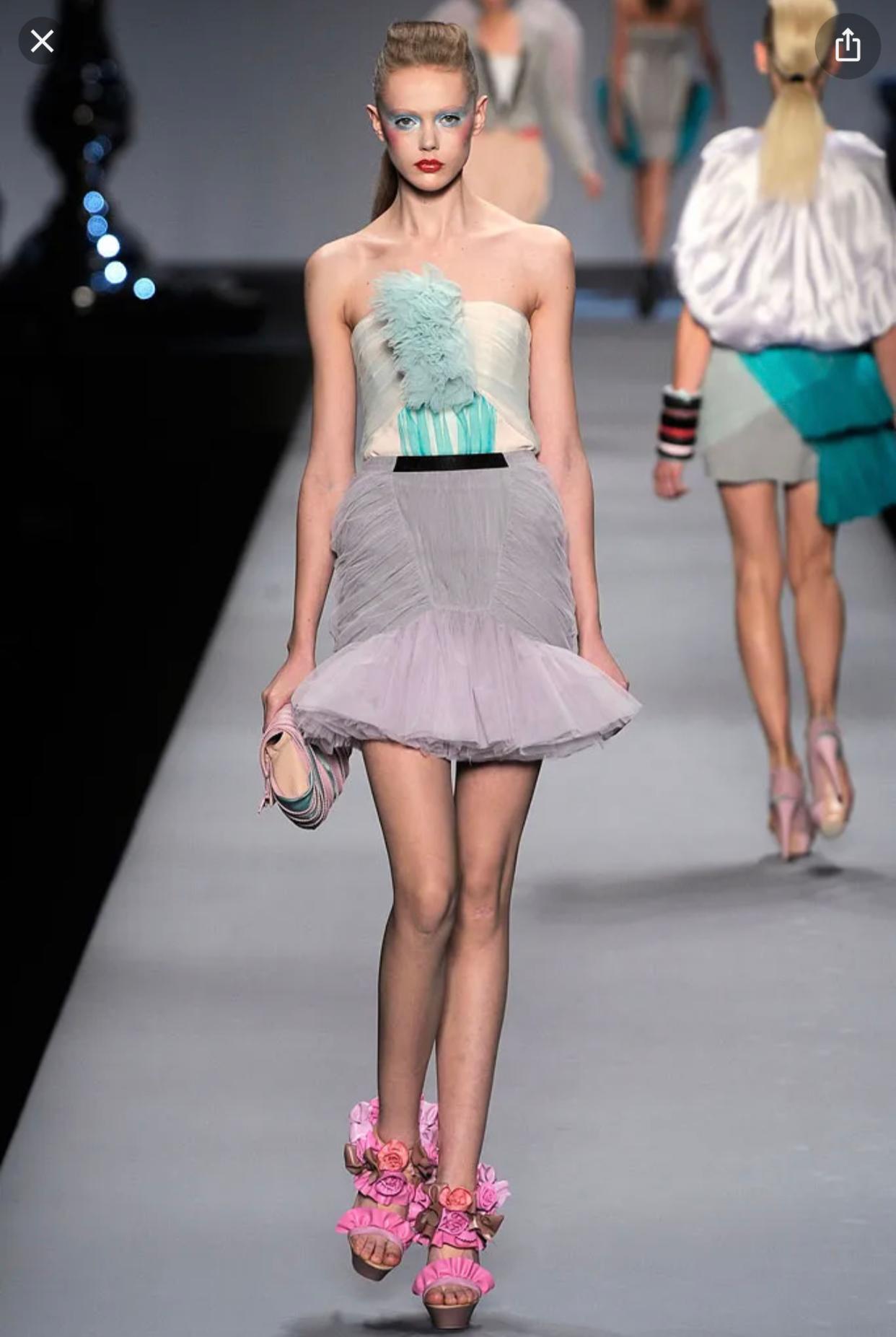 Viktor & Rolf  Runway Tulle Bustier and Skirt Set For Sale 7