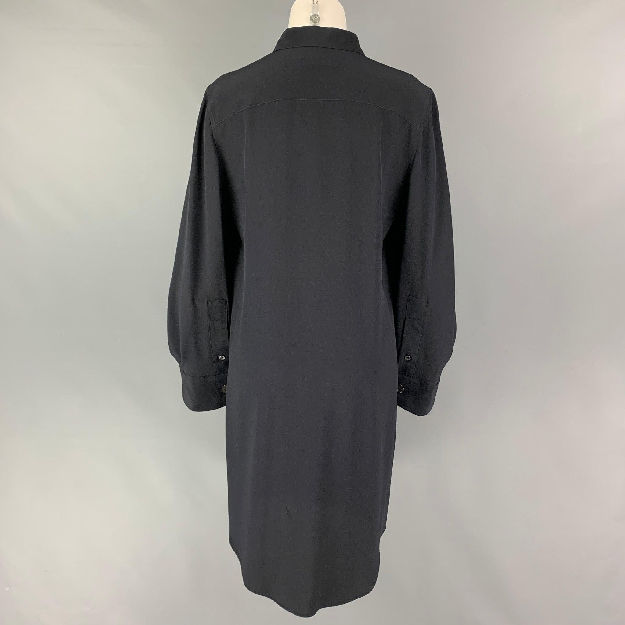 VIKTOR & ROLF Size 10 Black Silk Dress In Good Condition For Sale In San Francisco, CA