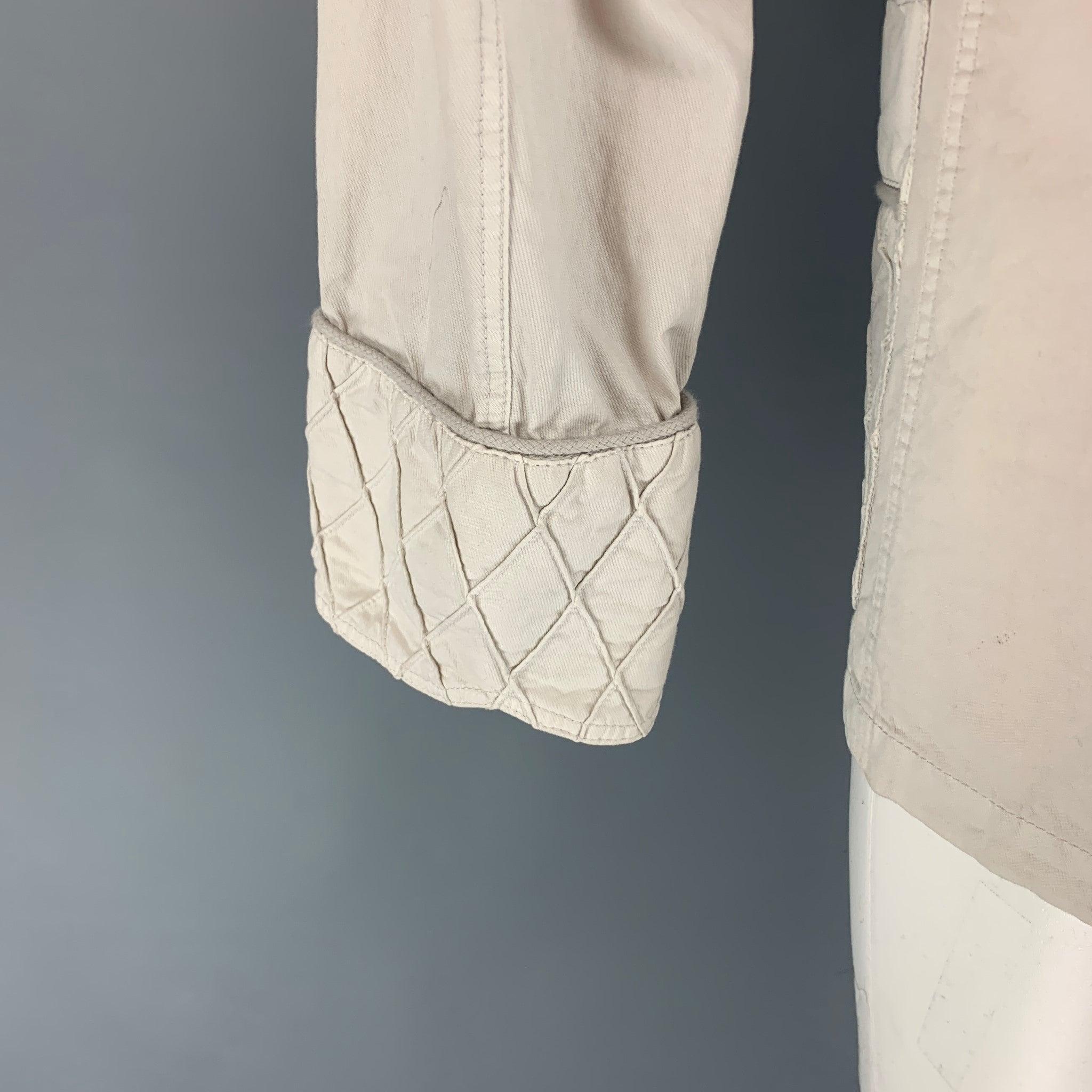 Men's VIKTOR & ROLF Size 36 Off White Cotton Single Button Jacket For Sale