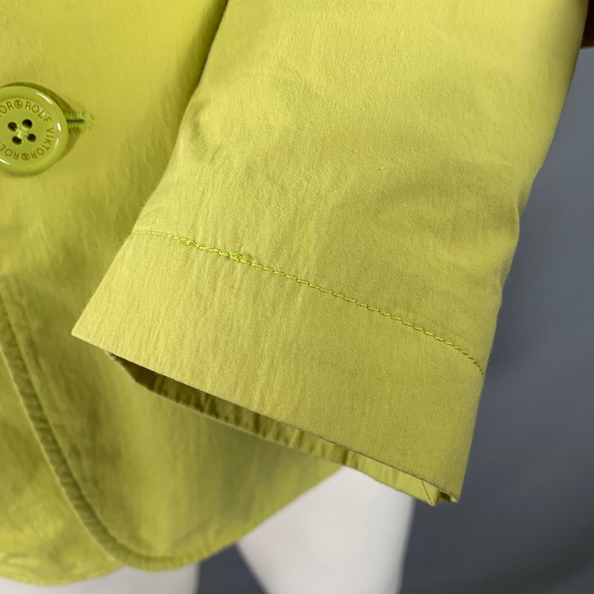 VIKTOR & ROLF Size 38 Yellow Cotton Blend Single Breasted Sport Coat For Sale 3
