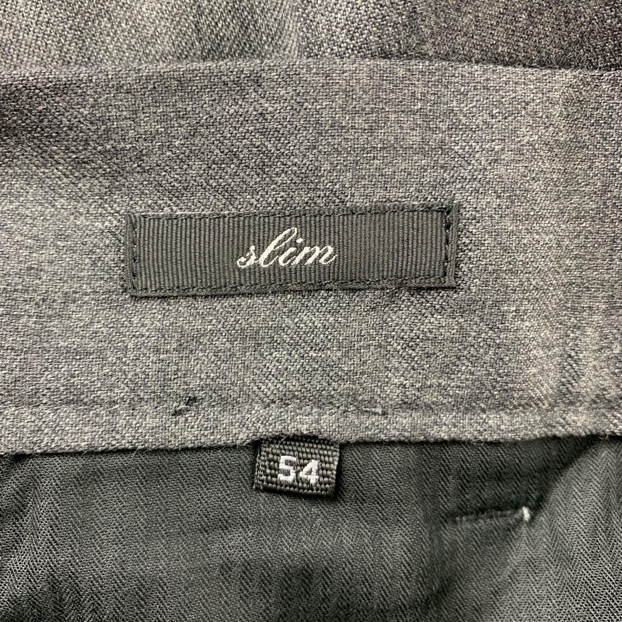 VIKTOR & ROLF Size 42  Dark Gray Wool Regular Peak Lapel Suit For Sale 4