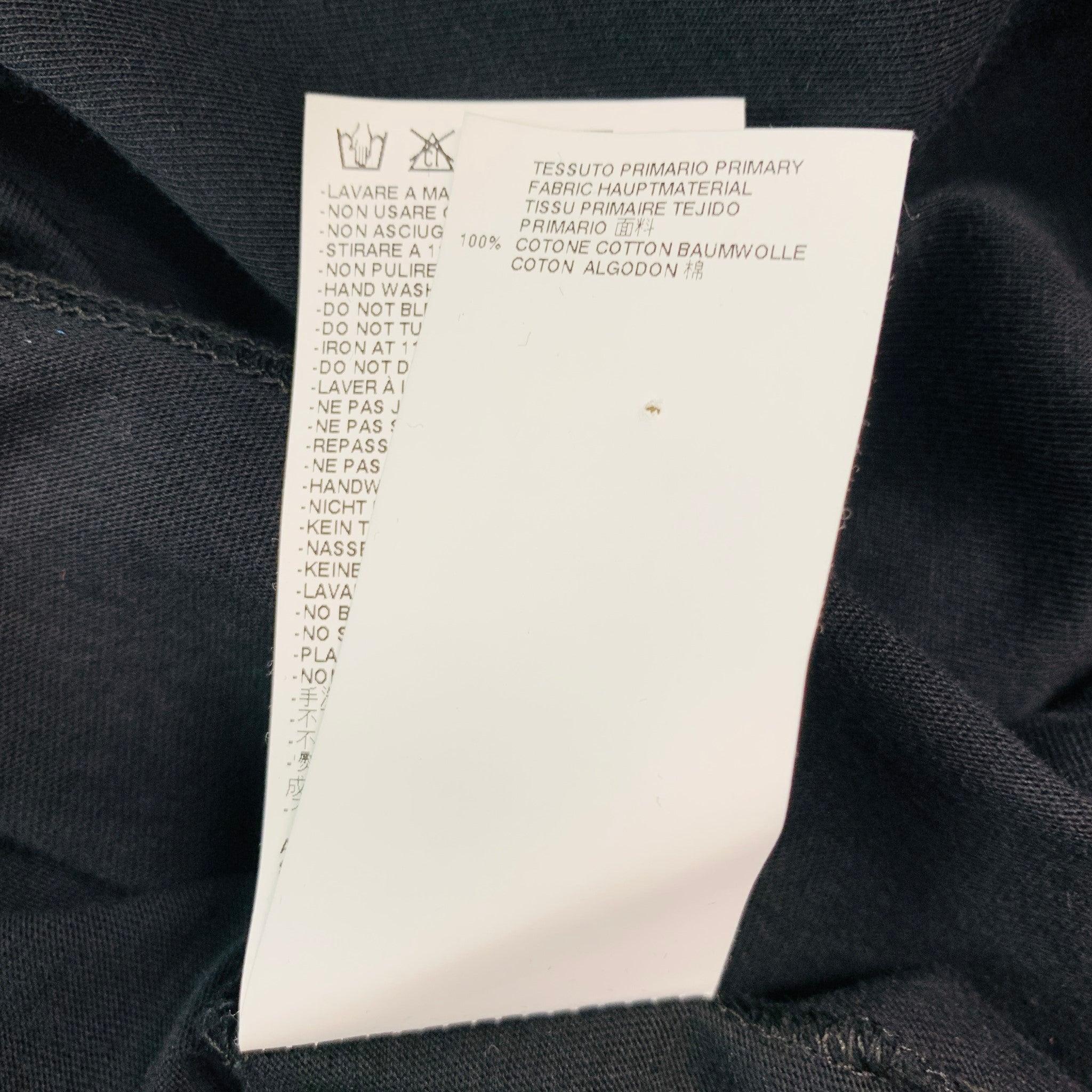 VIKTOR & ROLF Größe XL Schwarzer Druck Baumwolle One-Pocket-T-Shirt im Angebot 2