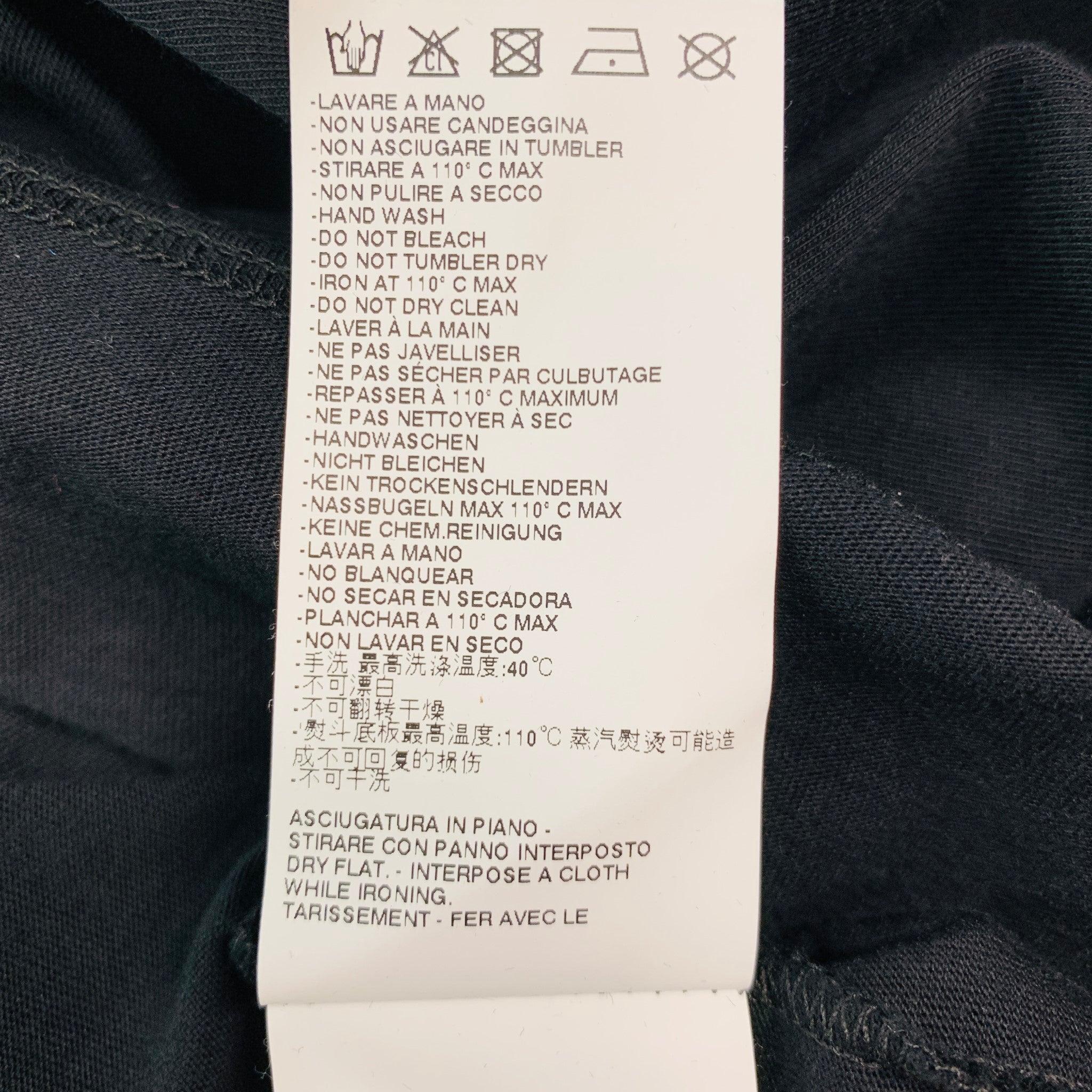VIKTOR & ROLF Größe XL Schwarzer Druck Baumwolle One-Pocket-T-Shirt im Angebot 4