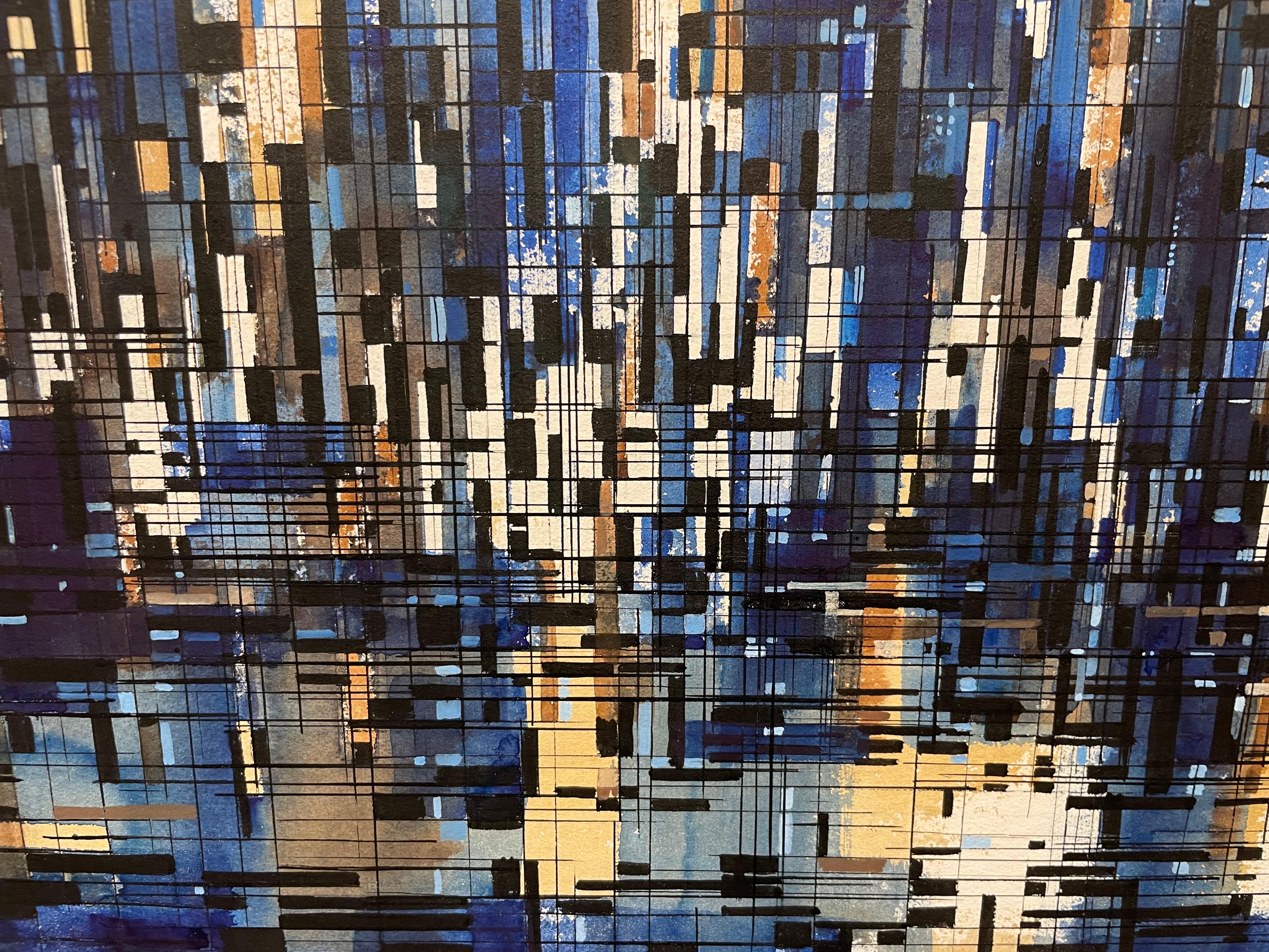 20th Century Abstract Cityscape, Cleveland School Artist For Sale 9