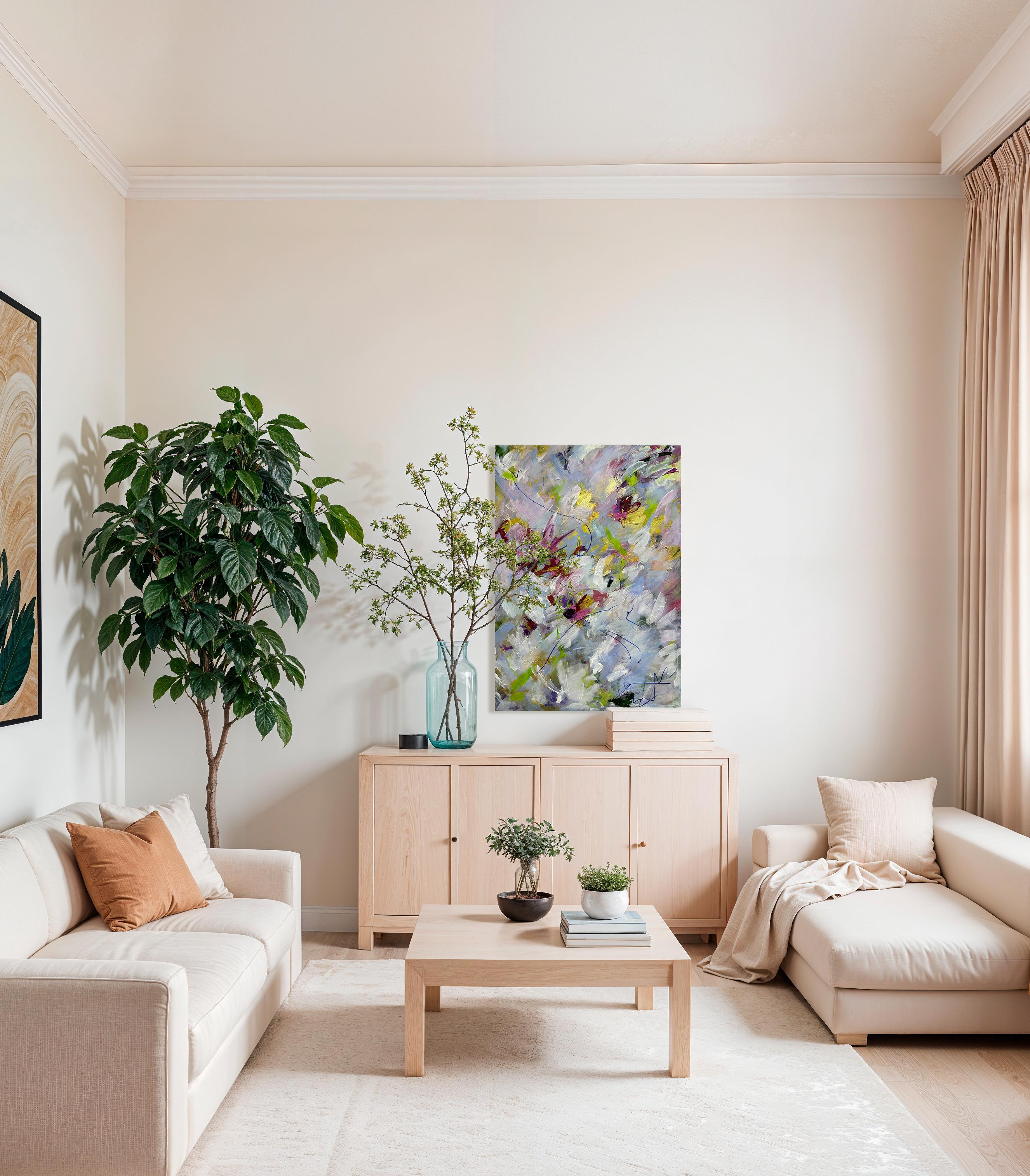 Exubérance - Viktoria Ganhao Peinture contemporaine abstraite en vente 3